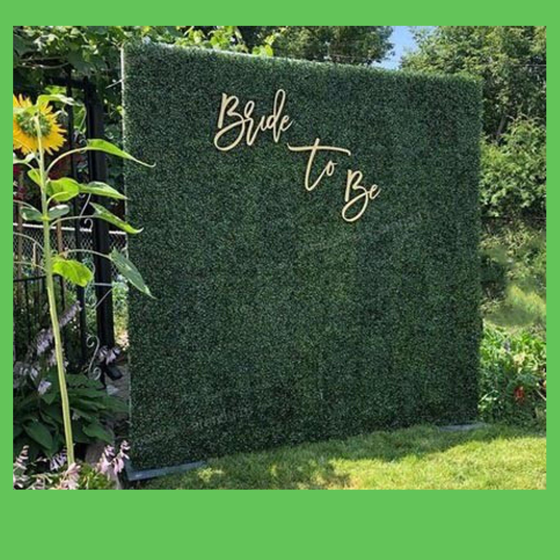 Зеленая фотозона. Студия праздничного декора