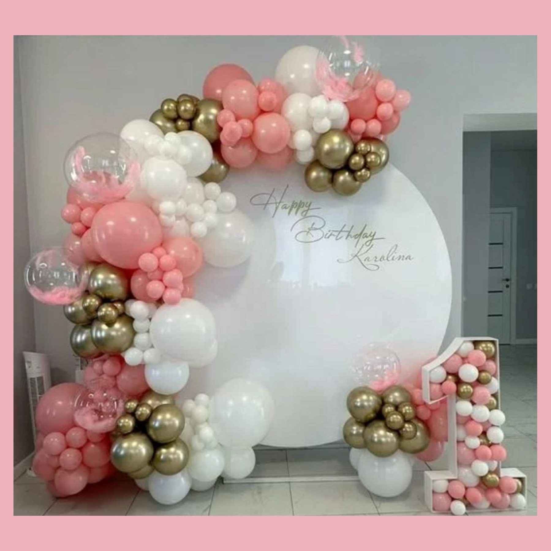 Круглая фотозона. Студия праздничного декора