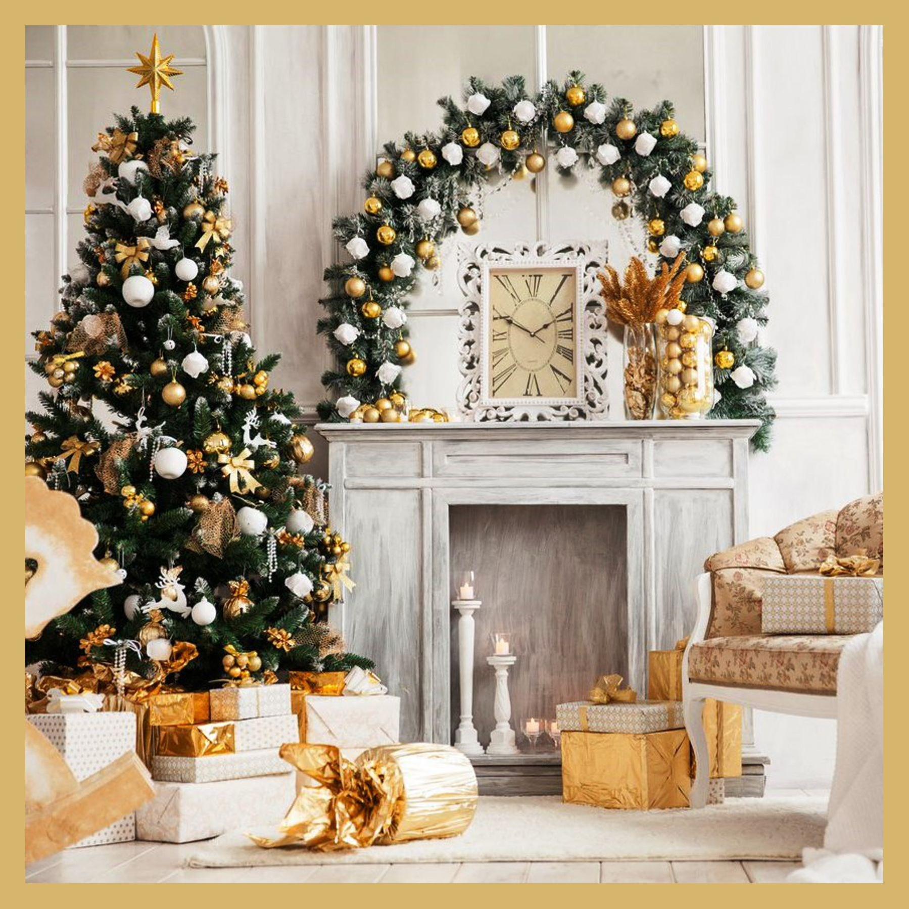 Фотозона новогодняя. Студия праздничного декора