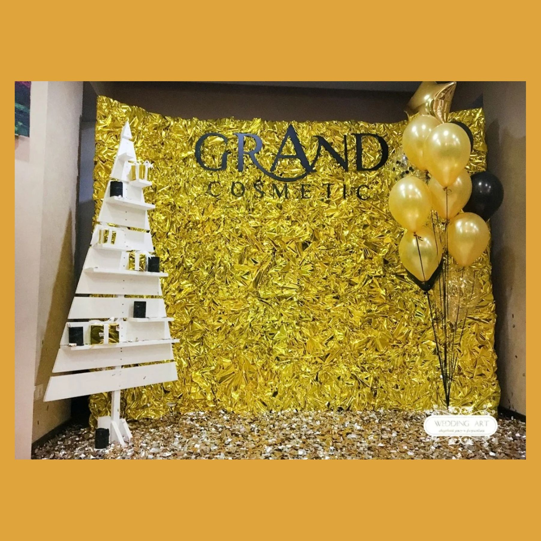 Фотозона из фольги. Студия праздничного декора