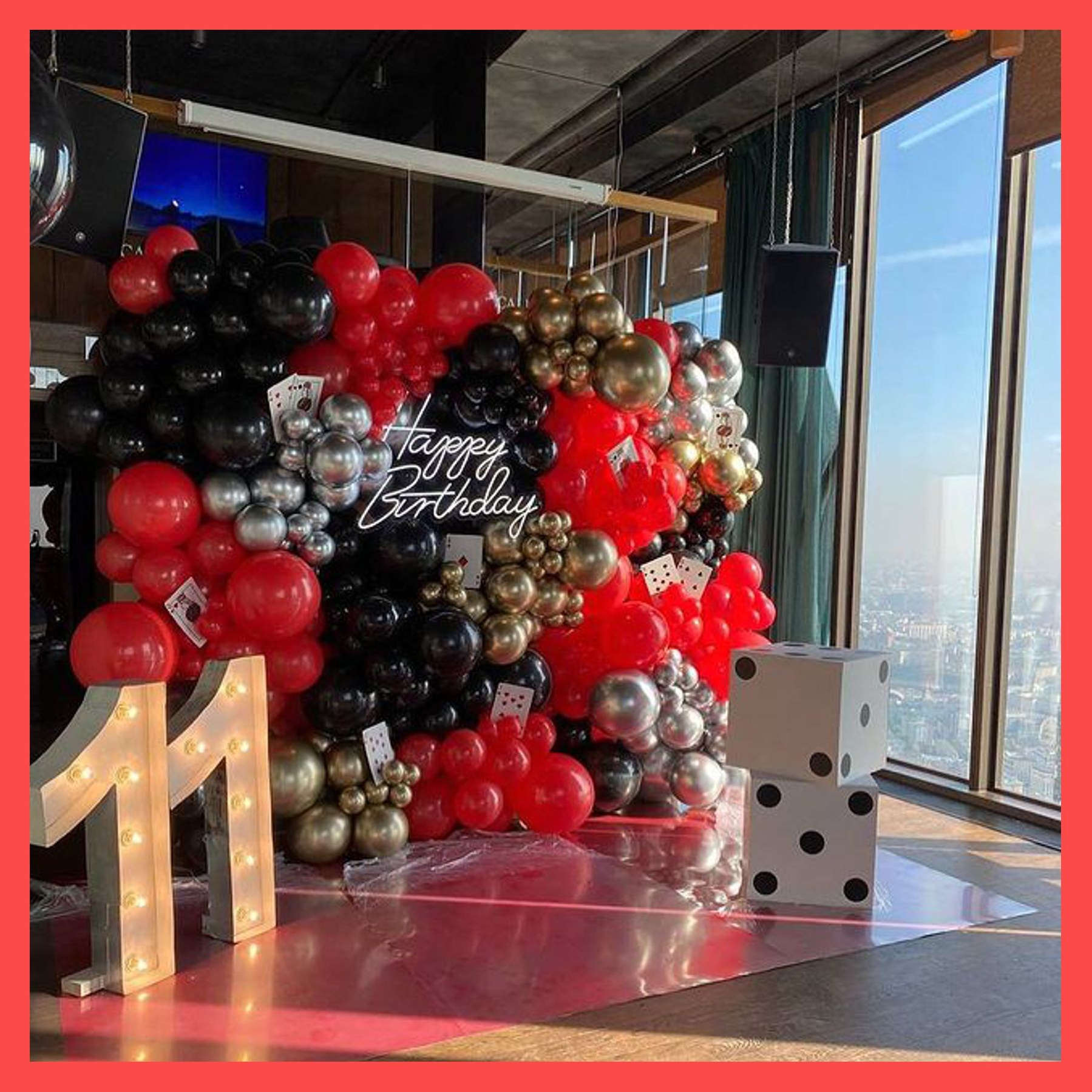 Фотозона «Казино». Студия праздничного декора