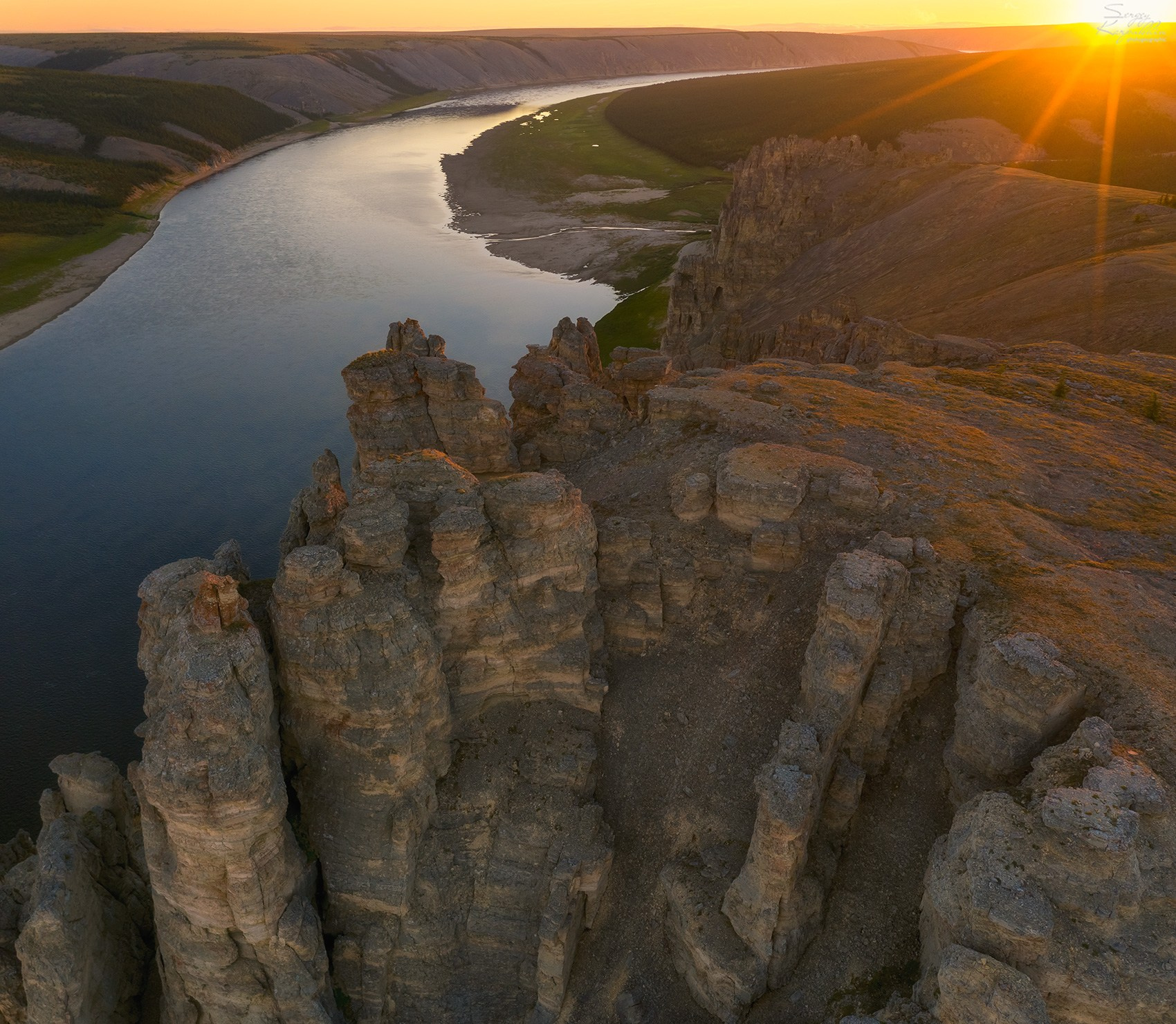 Река Оленёк, нижнее течение