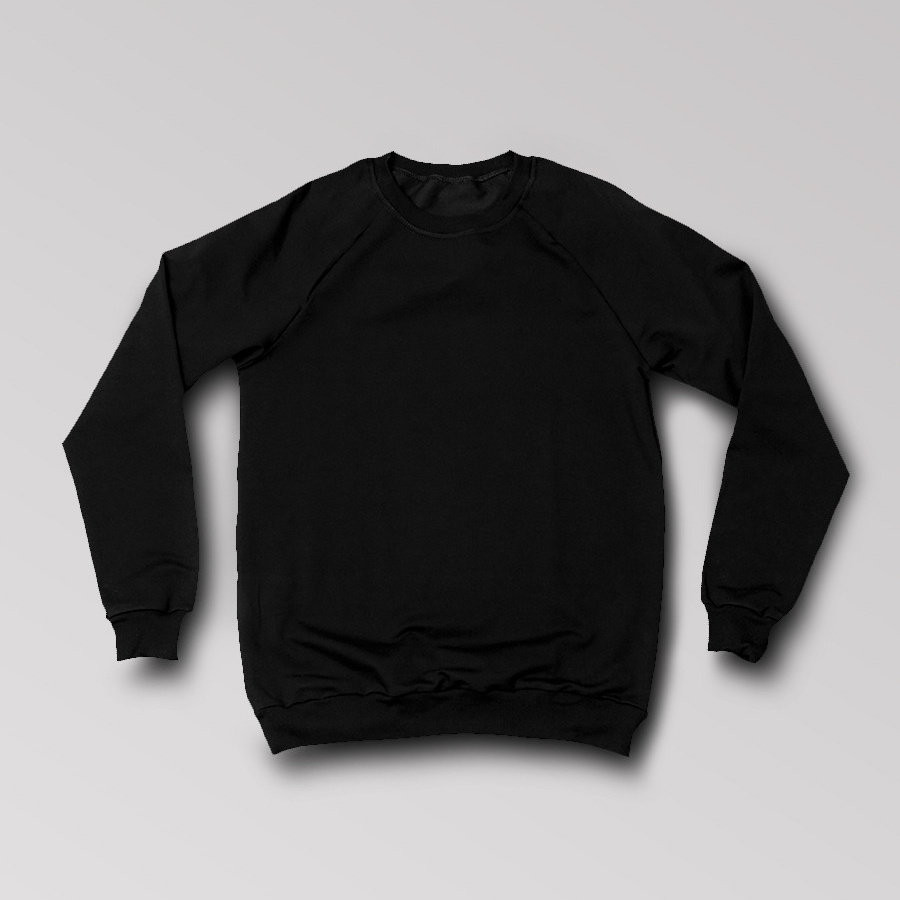 Черные свитшоты для печати фото, изображений или лого от Студии печати "ЧЁ"