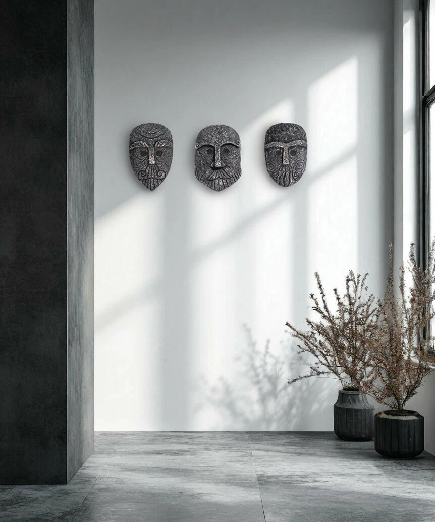 Лилия Алатырь «Ирландские маски 1,2,3». Декор для дома