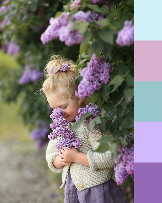 Образ на съемку с люпинами и сиренью. Фотограф в Санкт-Петербурге, Анна Скворцова