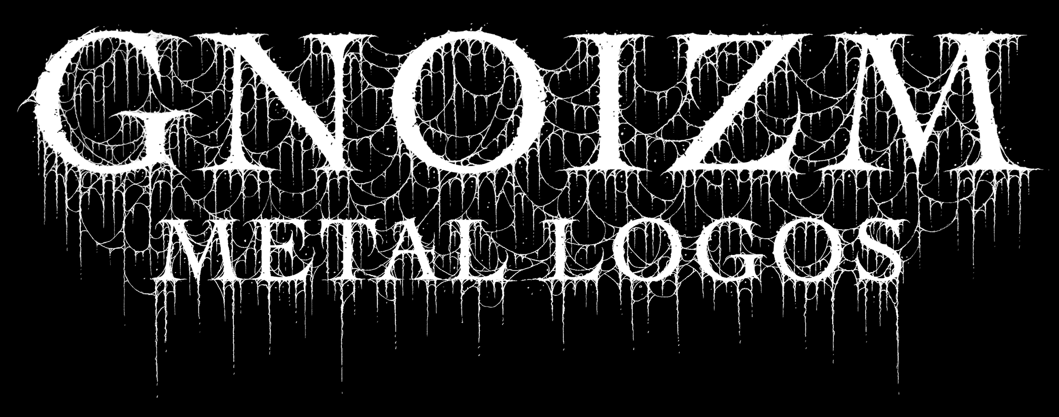 GNOIZM metal logos - order hand-drawn metal band logo design