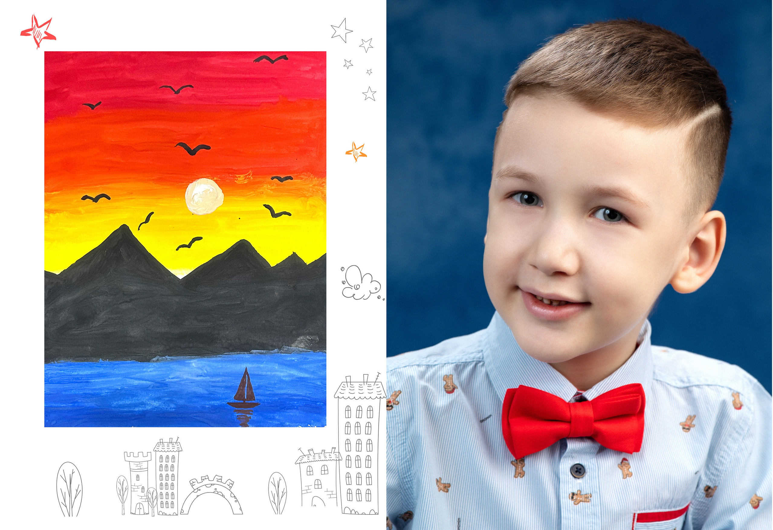 Выпускной альбом Премиум для детского сада. Выпускные альбомы и фотокниги  в Норильске от студии Fresh Story