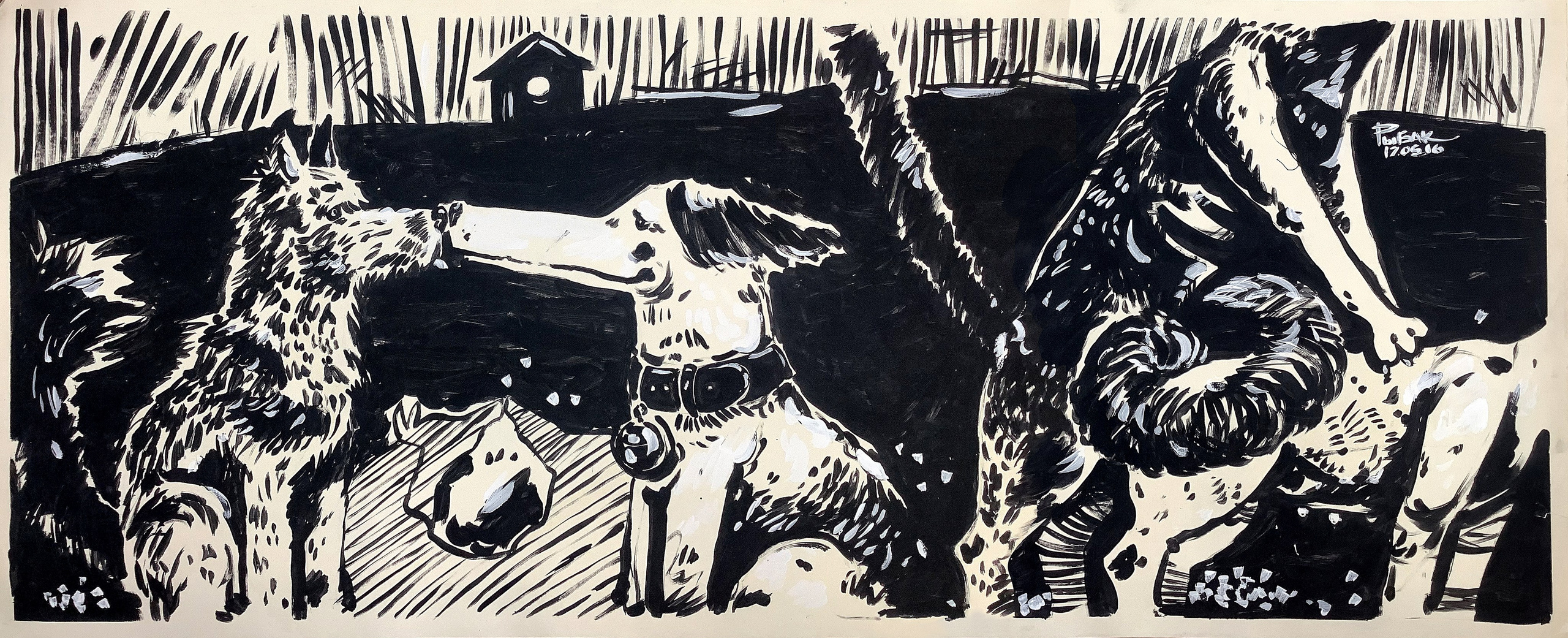 Серия Ох, эта жизнь собачья. Художник Рыбак Николай