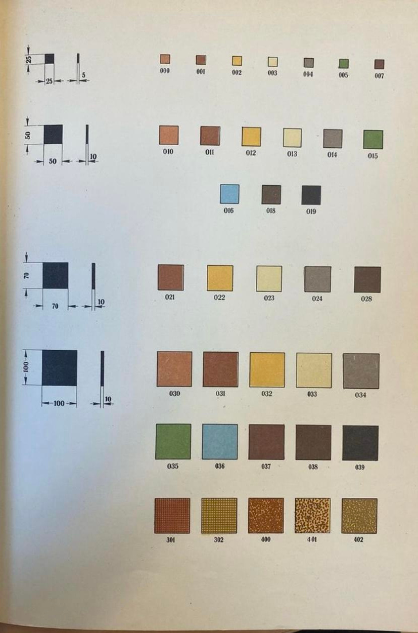 Каталог Главстройкерамика. Метлахская плитка парадных Санкт-Петербурга
