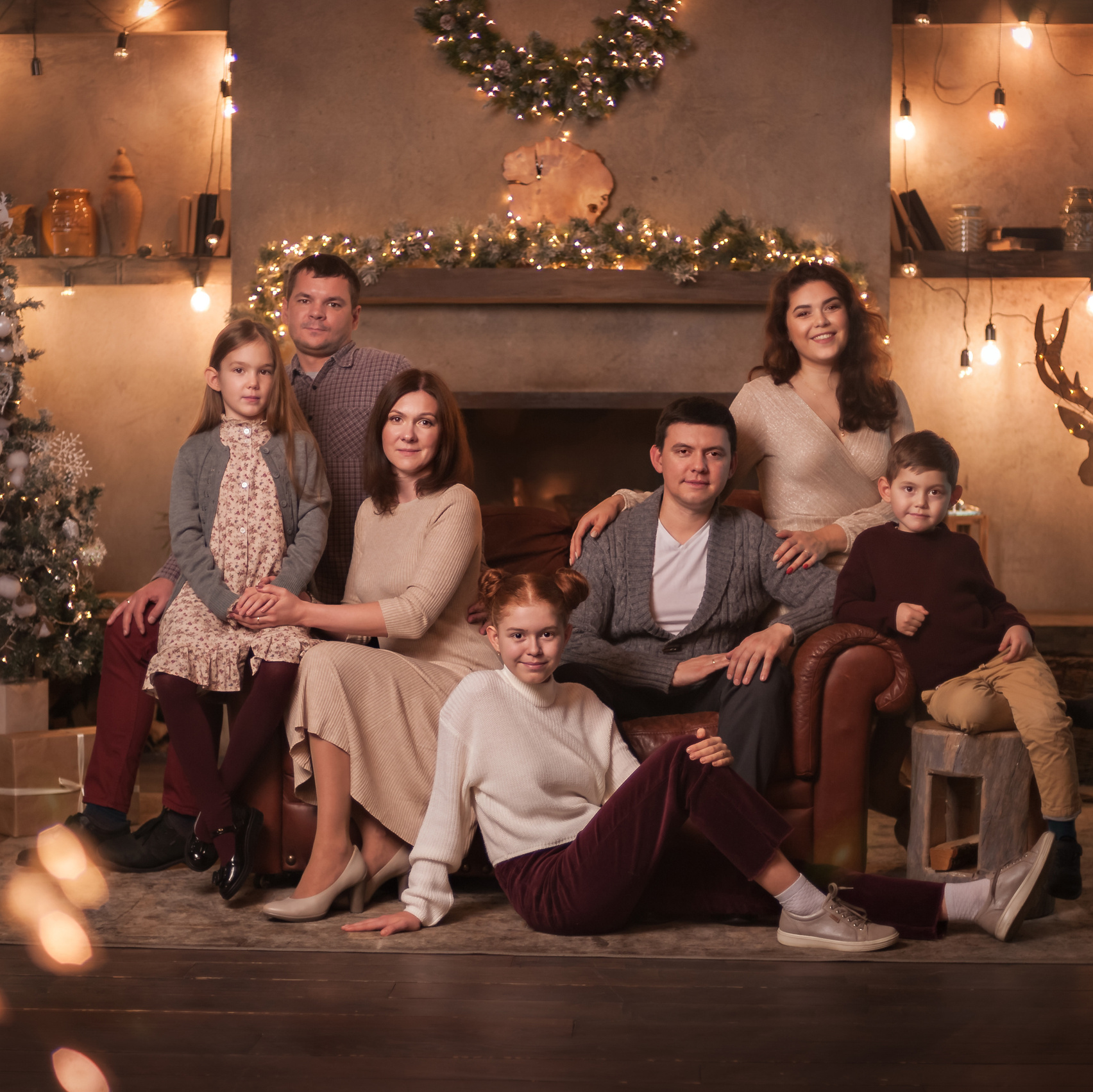 Портрет большой семьи