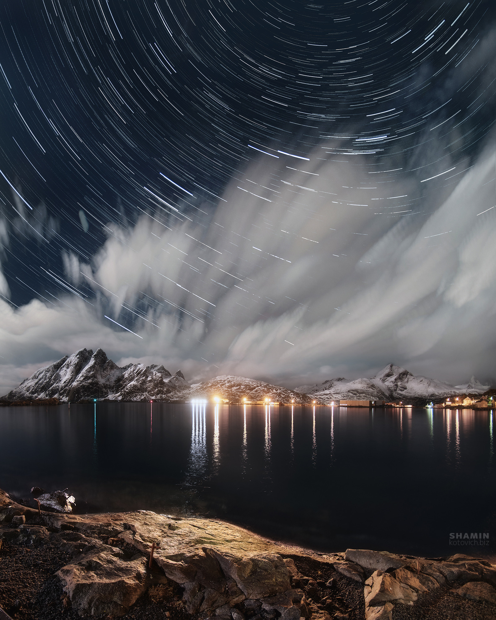 Стекинг в ночной фотографии. Фотограф Константин Шамин