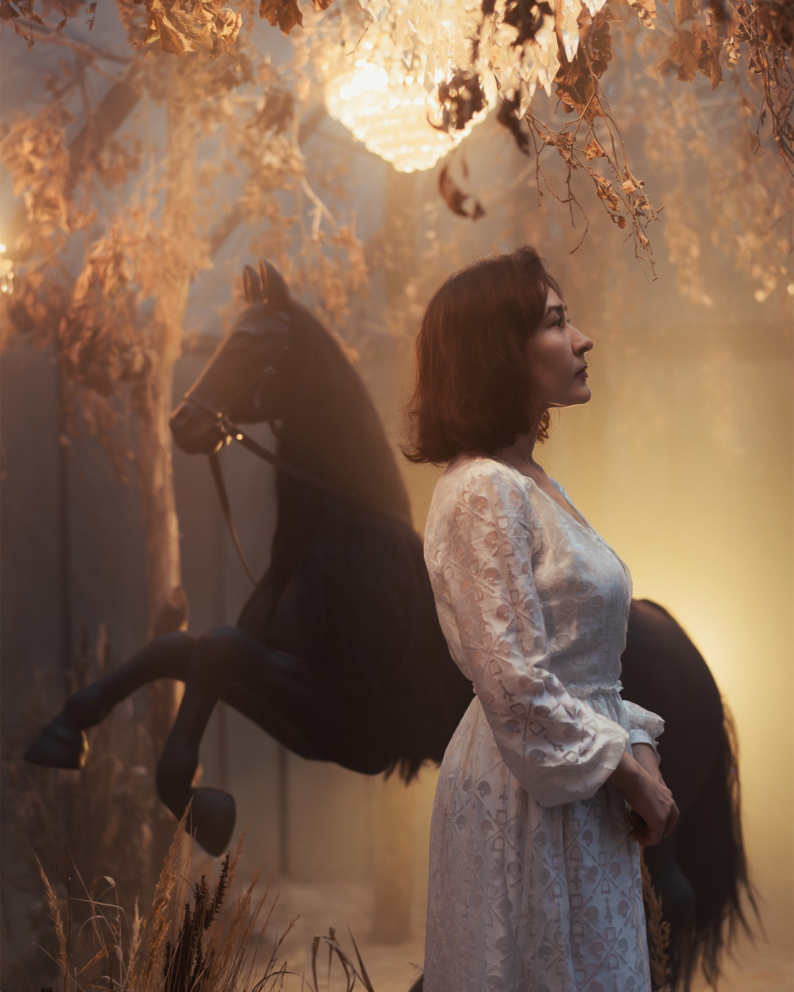 Съемка в оранжерее. Фотограф Александра Трухачёва