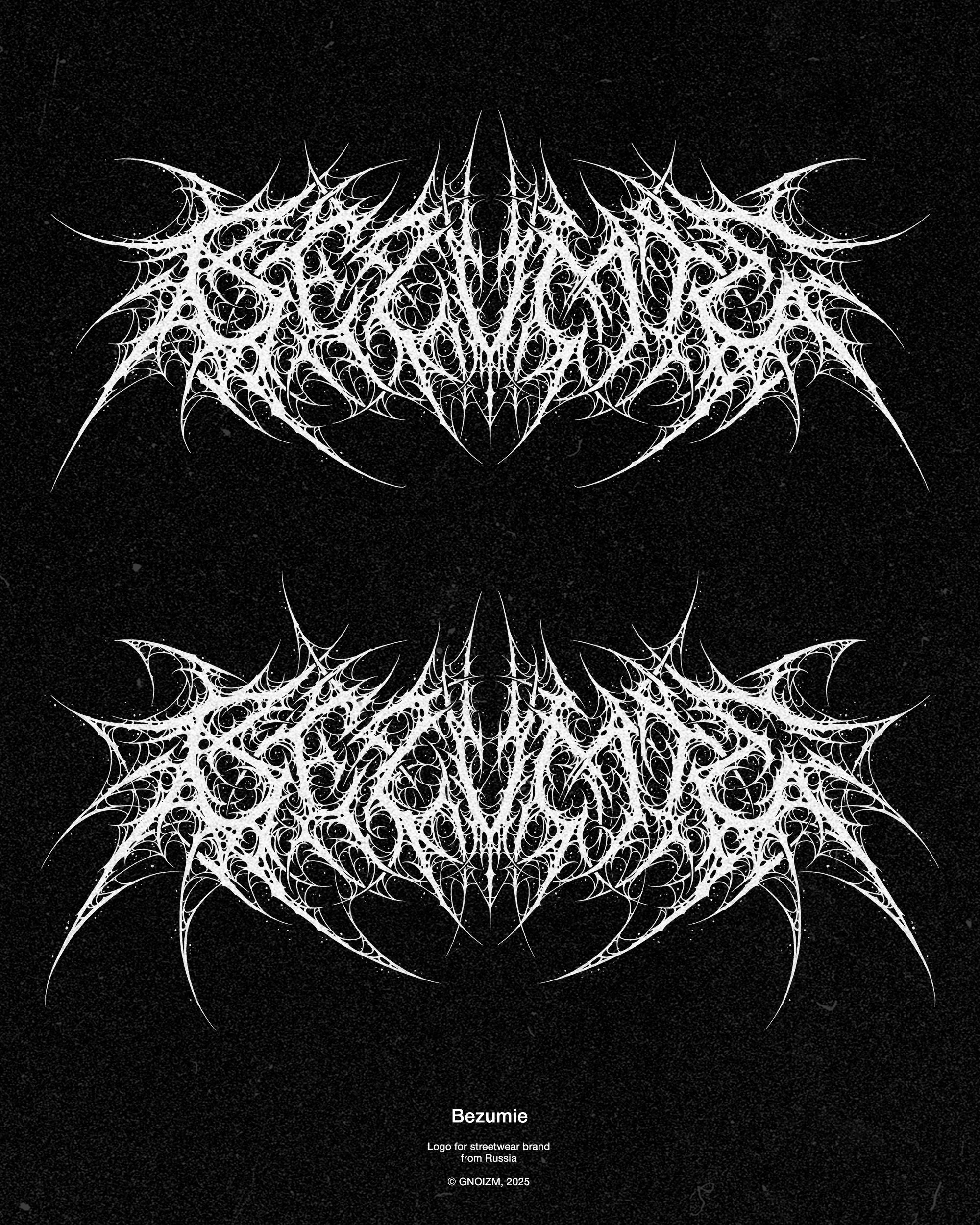 Bezumie | metal logo design & creation. GNOIZM | Metal Logos & Dark Lettering
