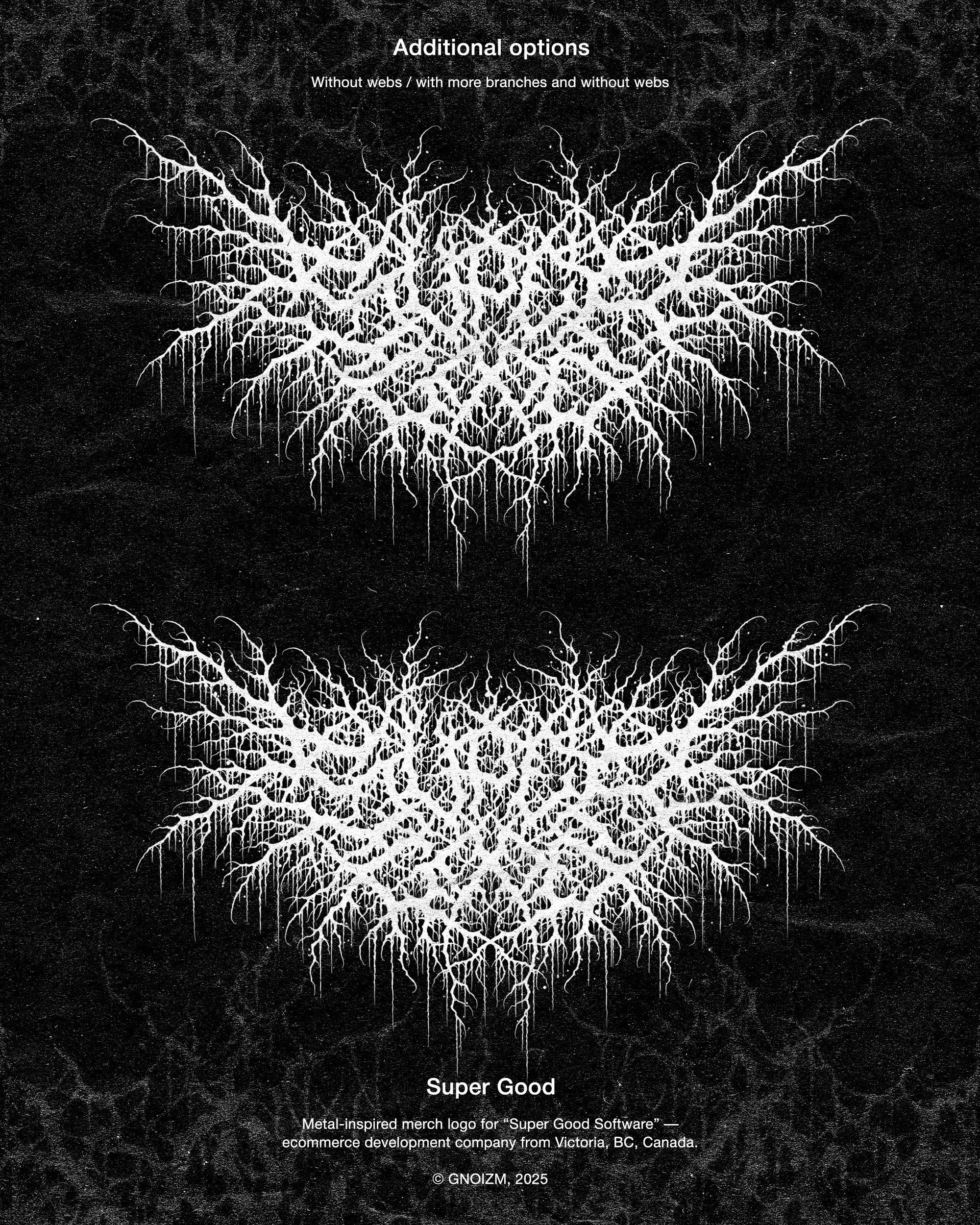 Super Good. GNOIZM | Metal Logos & Dark Lettering