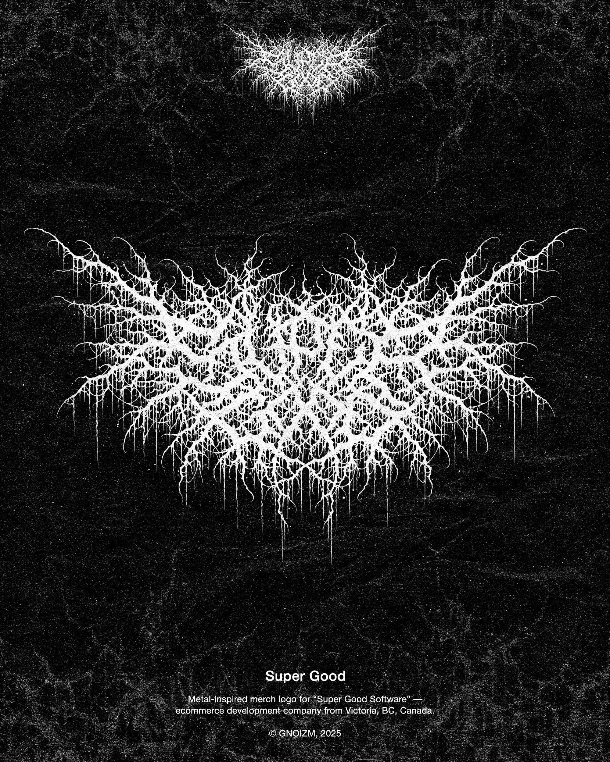 Super Good. GNOIZM | Metal Logos & Dark Lettering