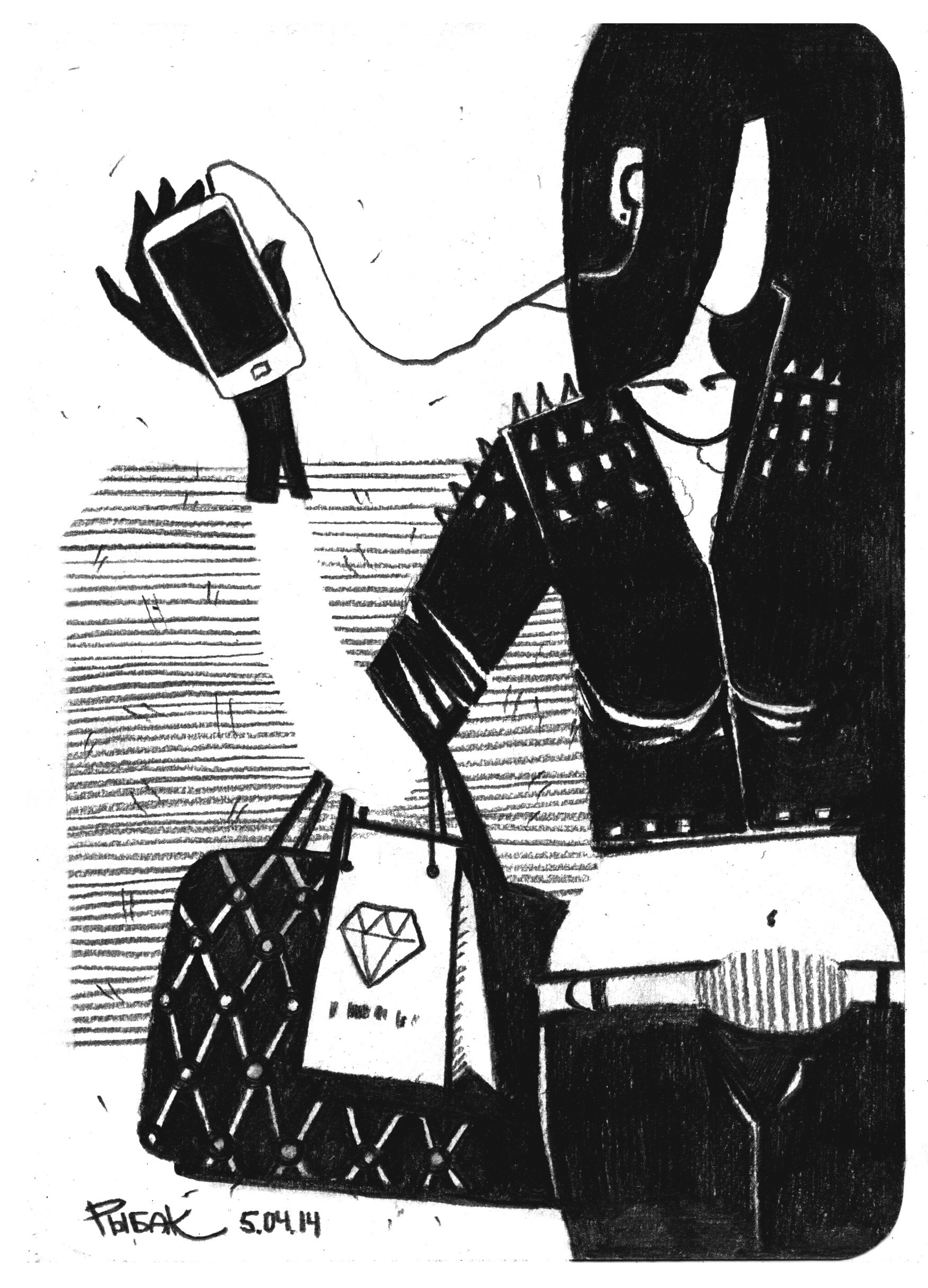 Графика 2014. Художник Рыбак Николай