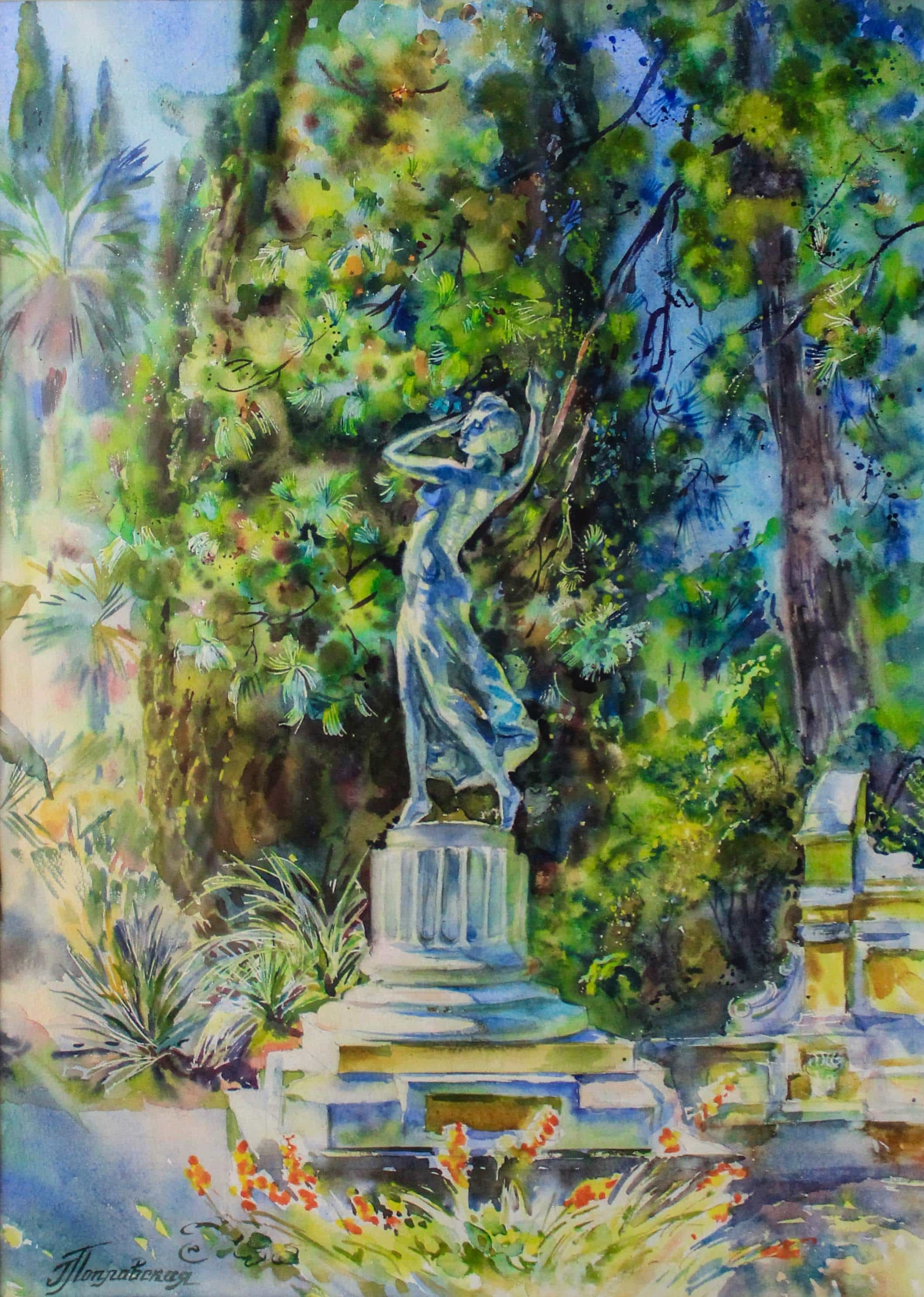 Сочинский Дендрарий. Танцовшица. Свет акварели Галины Поплавской