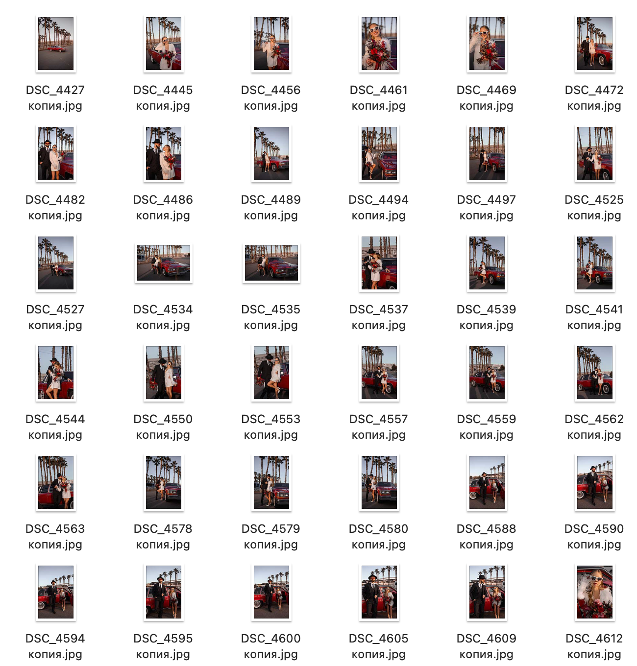 Исходники Свадьба c машиной в аллее пальм