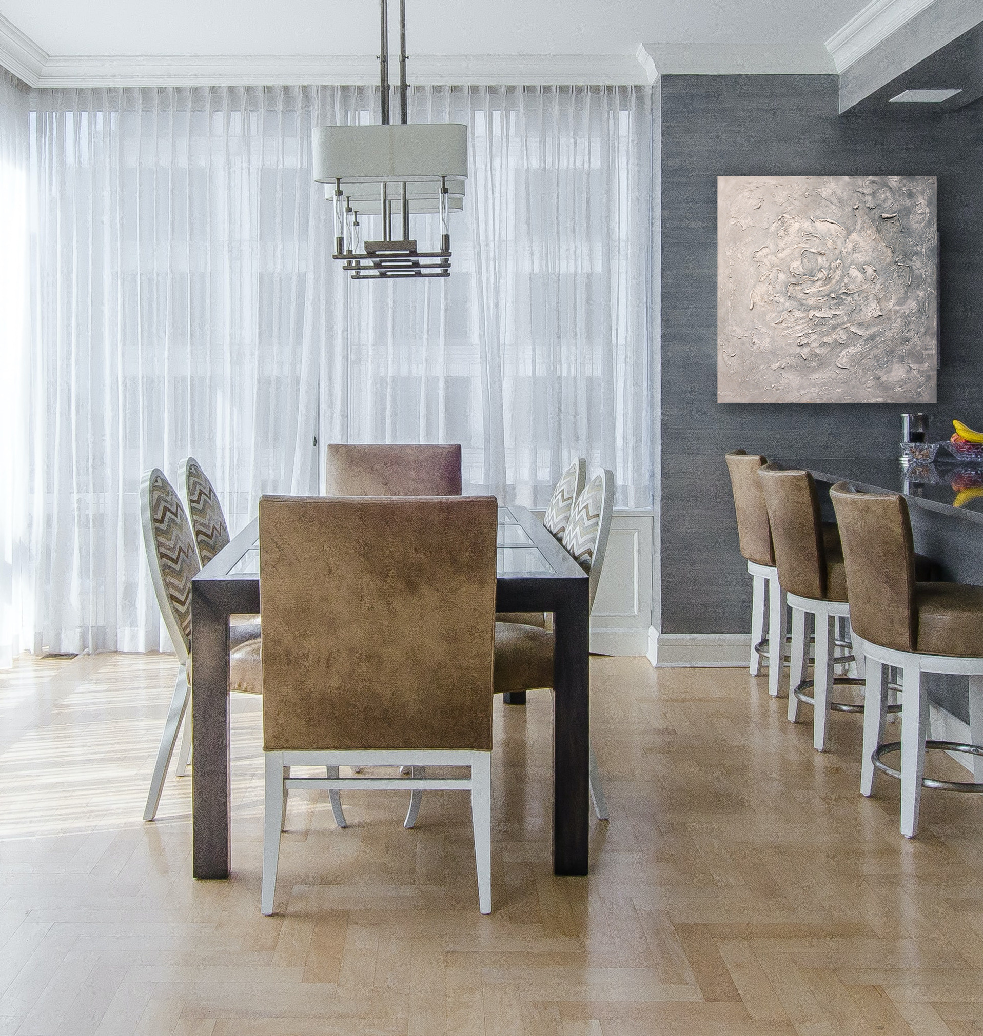 Abstraktion 2. Strukturierte Gemälde für den Innenraum