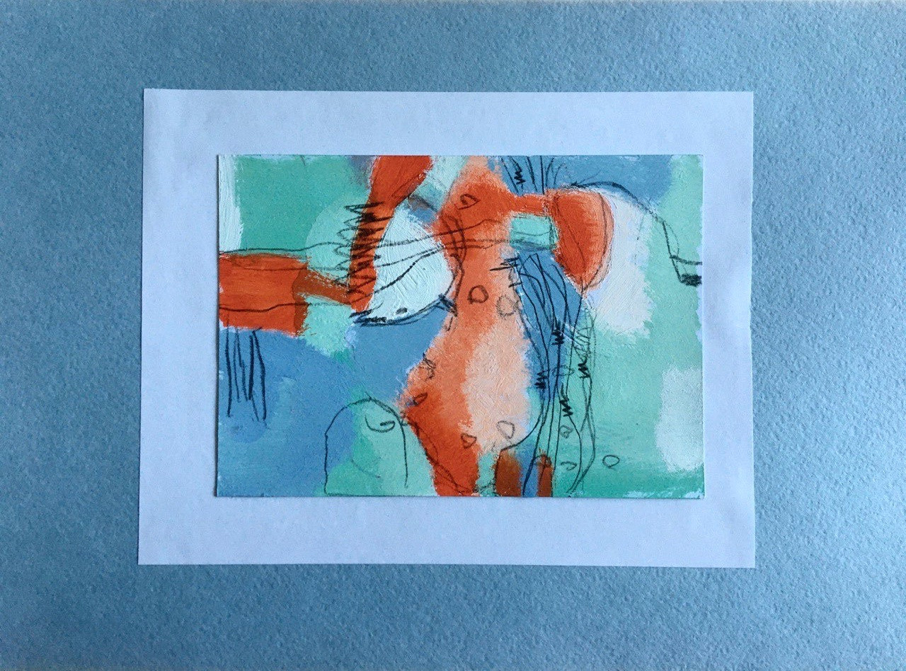 Abstract Painting. Small format. Художник Даля Бучионите