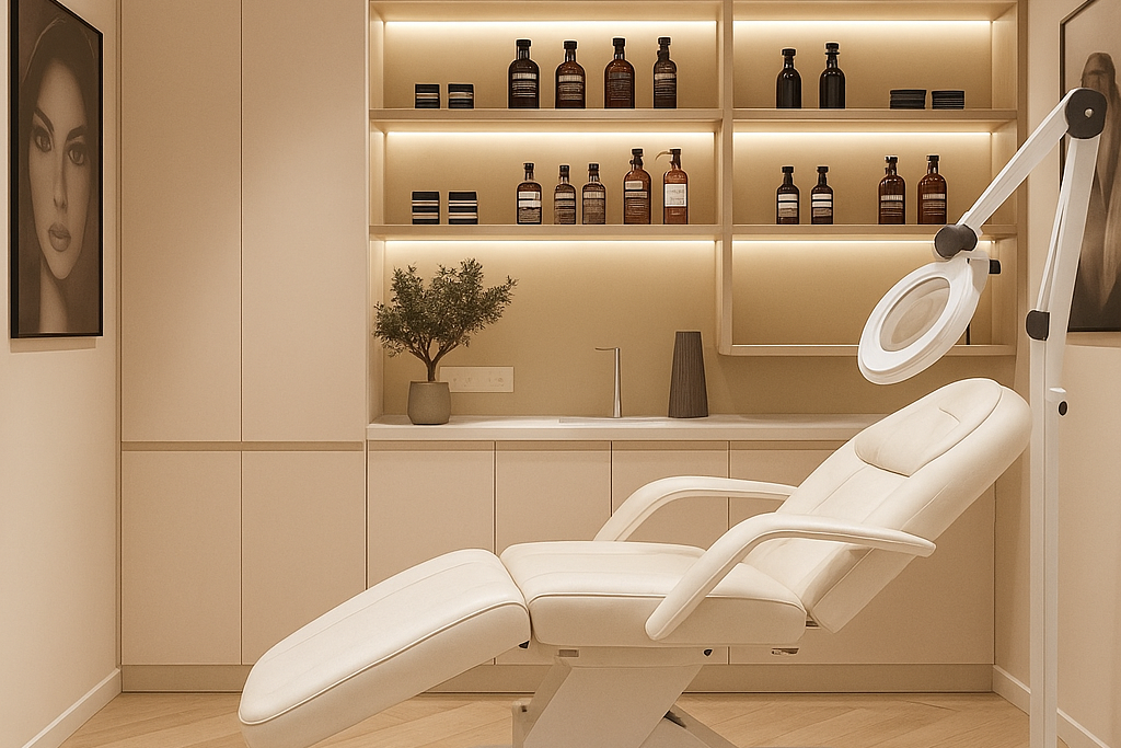 Кабинет косметолога в элитном салоне красоты