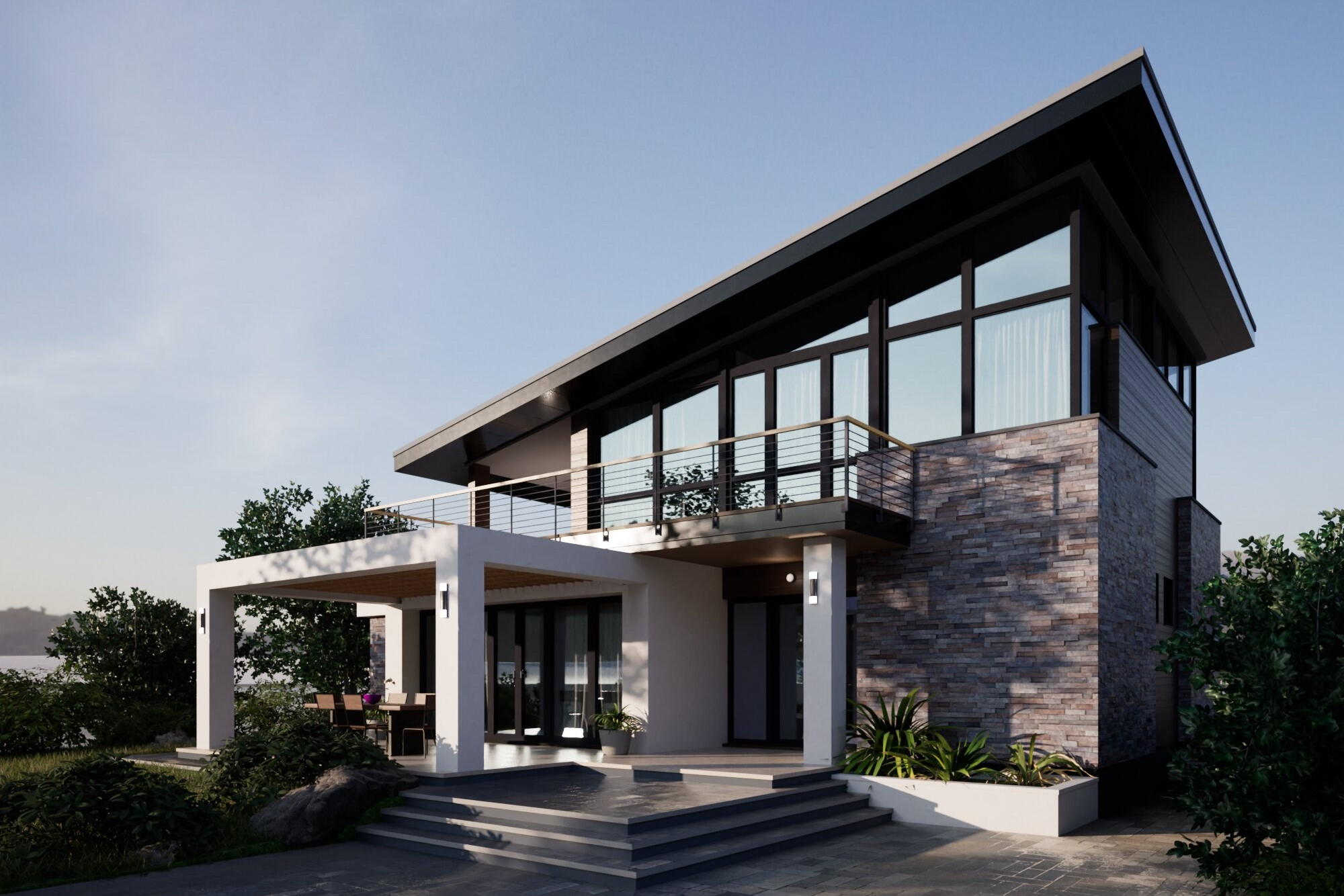 2025 / Архитектурный проект коттеджа. Крым.