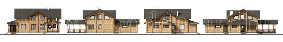 «Сергеевка» 364 кв. м. Проекты деревянных домов