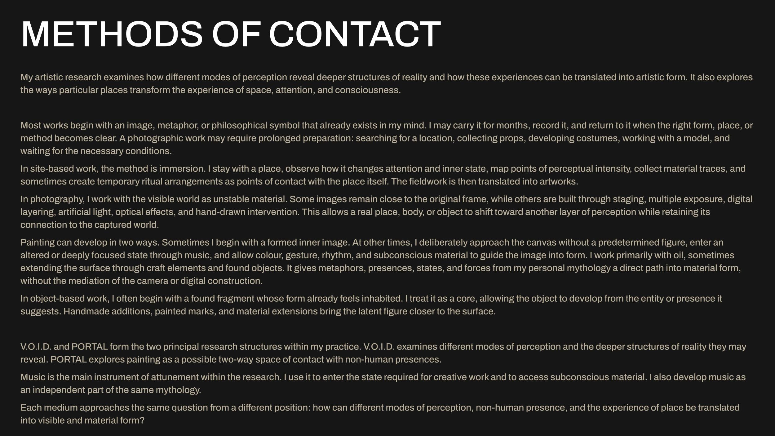 ABOUT ME & CONTACTS. YOKAZE