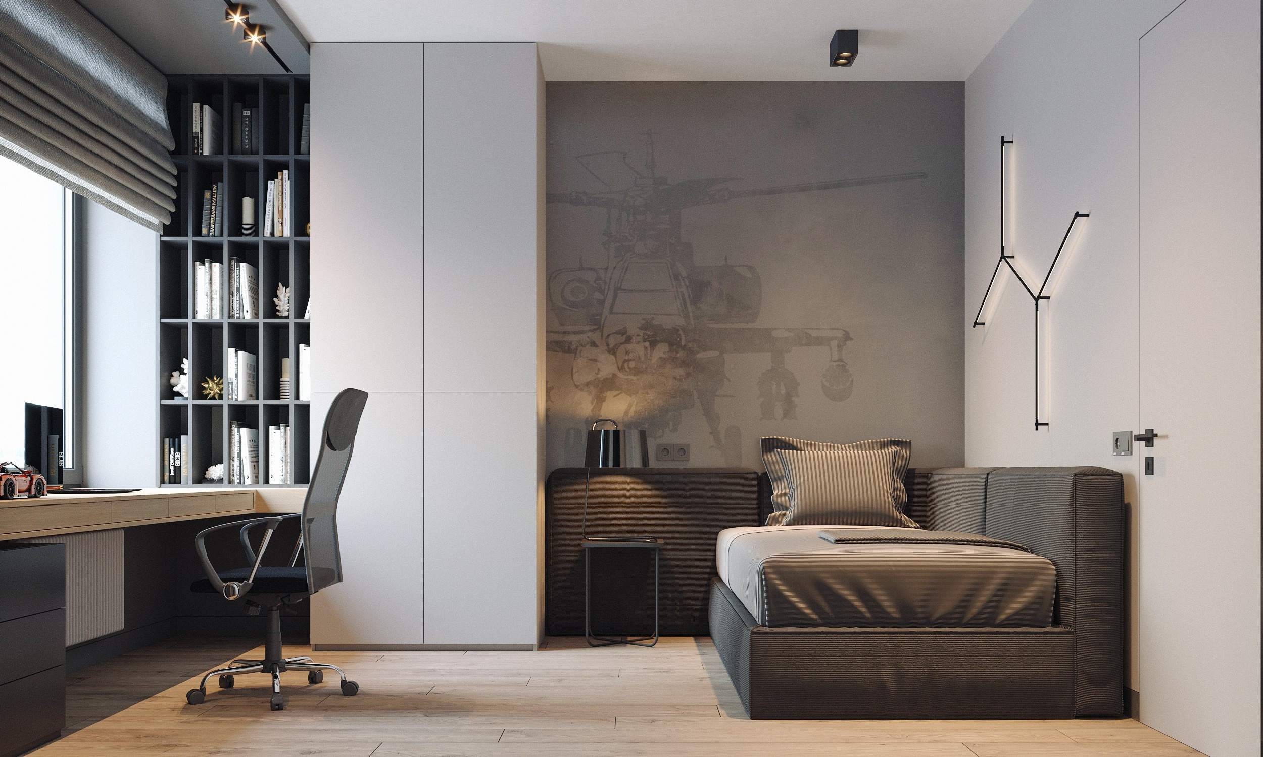 Квартира Дежнев Игорь. Архитектурно-дизайнерское бюро ROOMS