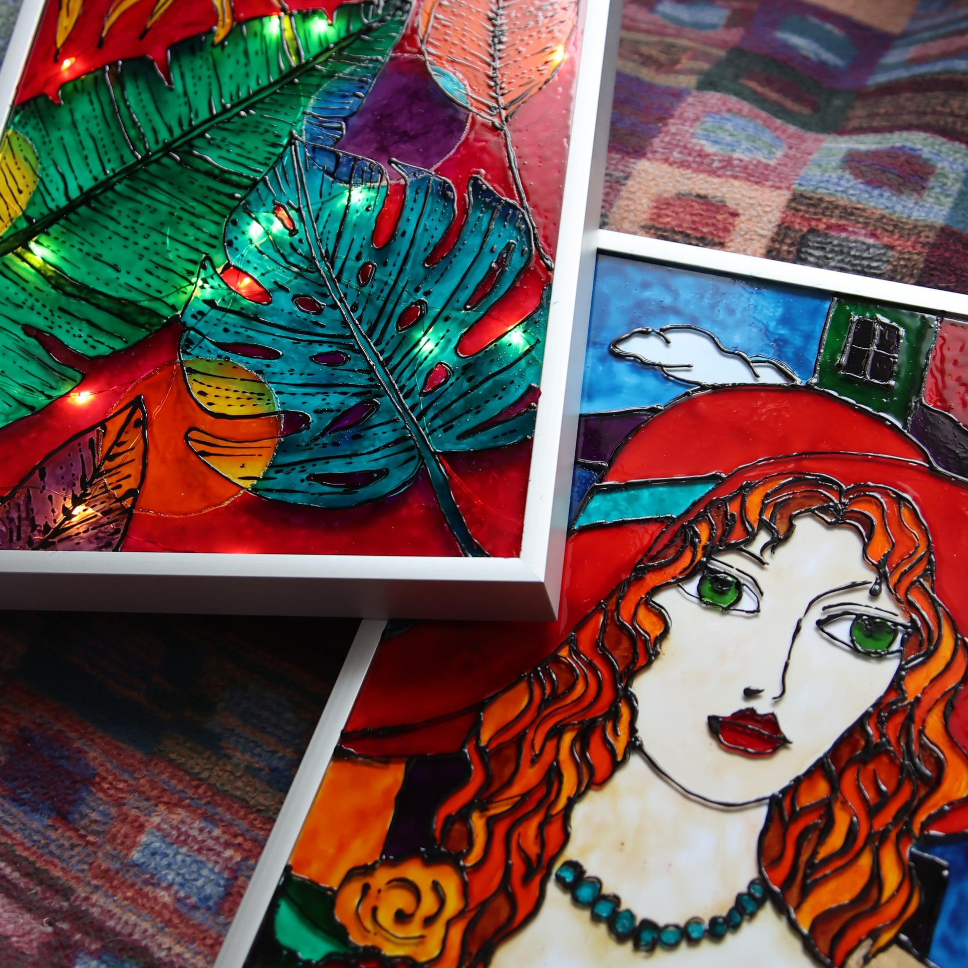 Мастер-класс по витражной росписи. Кризисный и телесно-ориентированный психолог в Москве Печора Катерина✨