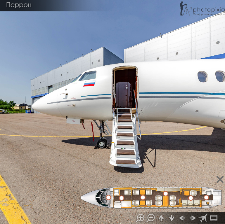 Виртуальные туры по самолётам и вертолётам. Интерьерная съёмка и виртуальные туры — Интерьерный фотограф Кузнецов Сергей (photopixiq)