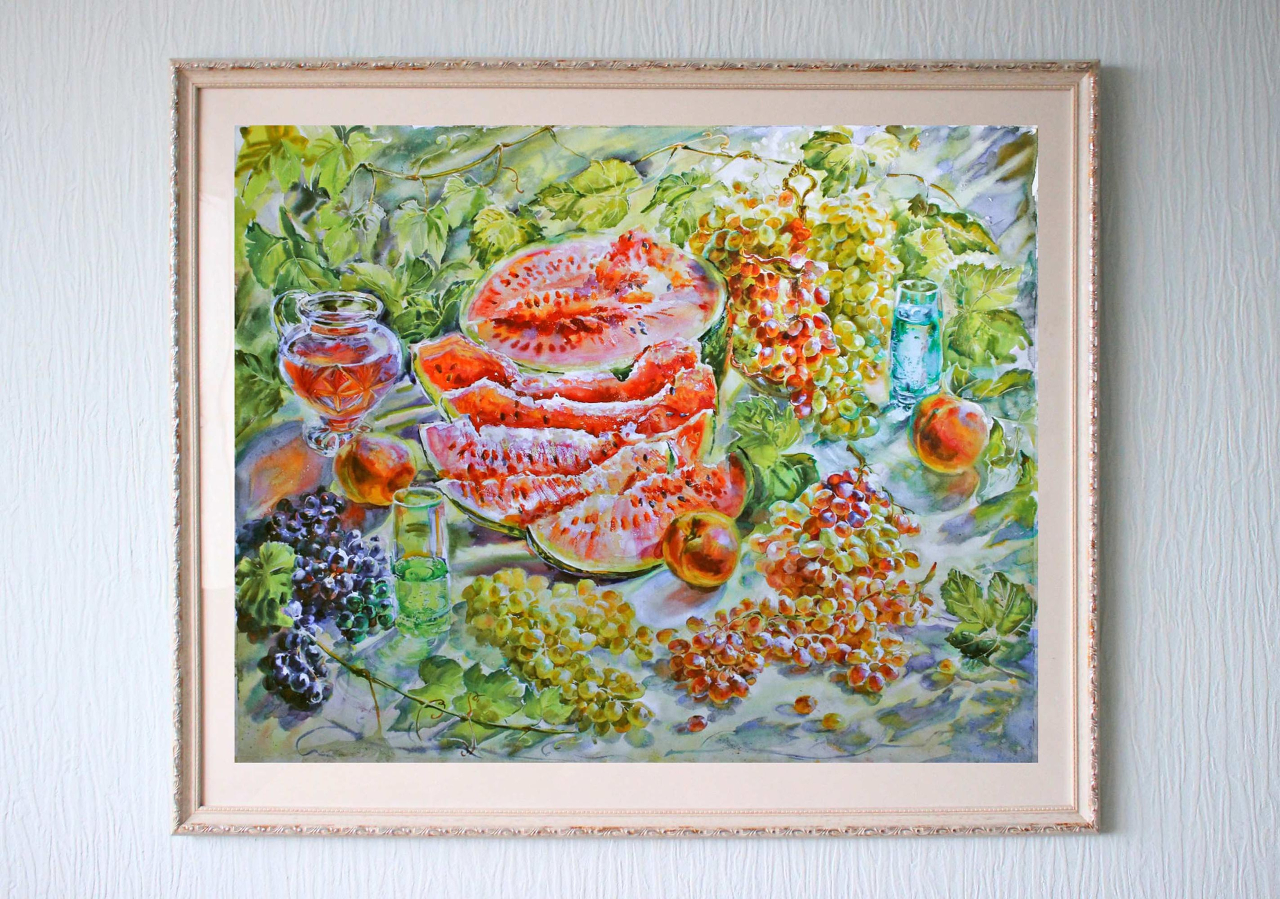 Картина «Важней всего - погода в доме» художника Галины Поплавской в интерьере