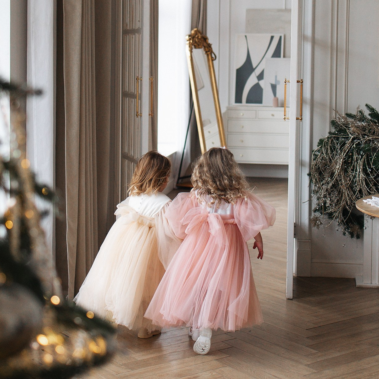 070 Платье пышное. Эко-одежда для детей