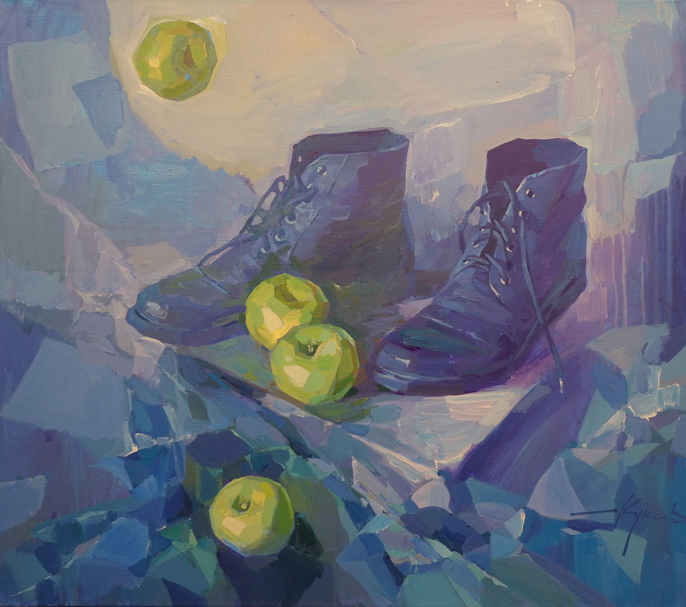 Зима. Художник Денис Куксов