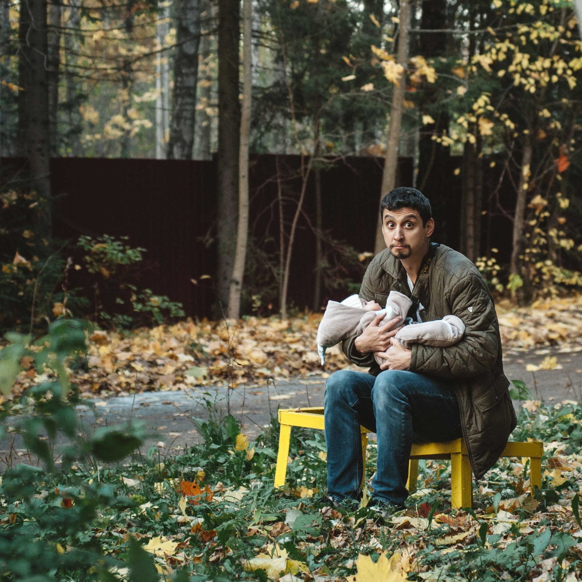 Второй фотограф и ассистент на семейной фотосессии фотографа Елены Снегиревой