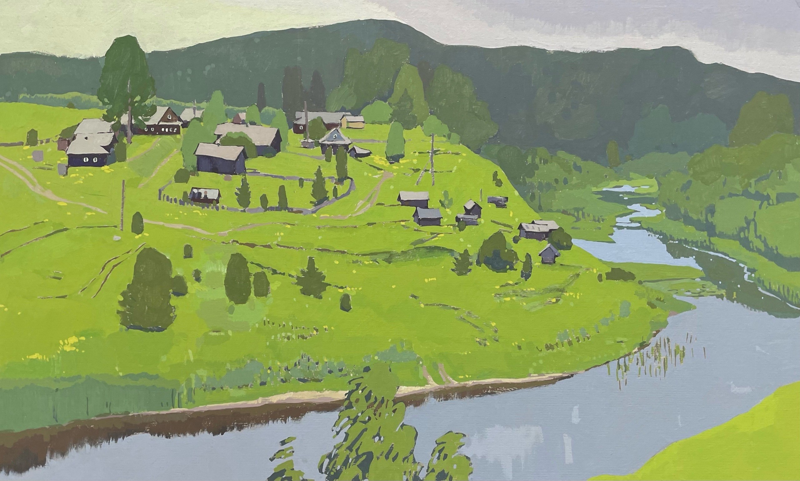 Пейзажи. Художница Лиза Владимирова