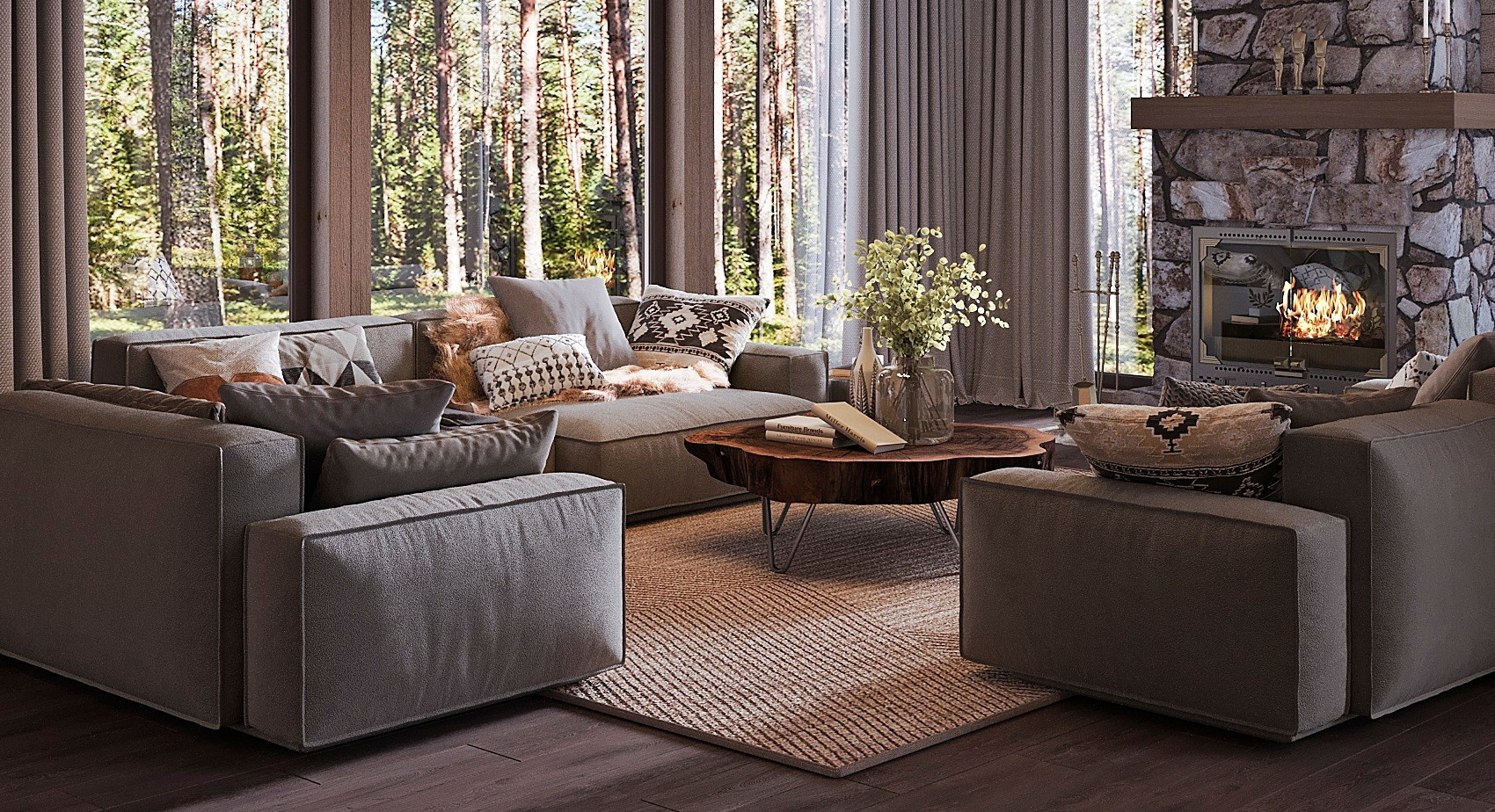 Цена на дизайн-проект. Дизайн интерьера деревянных домов