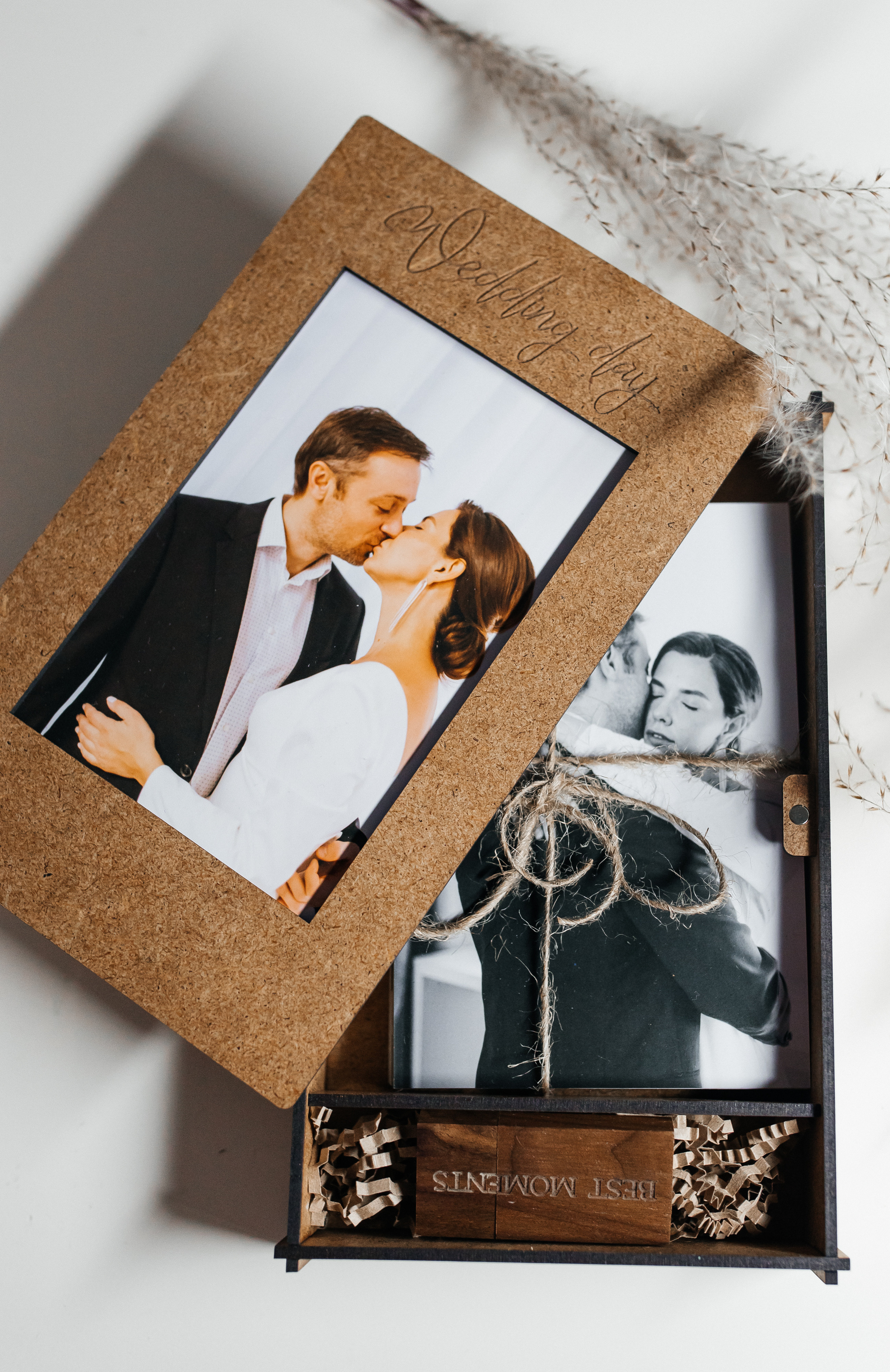 Деревянная шкатулка с фотографиями. Семейный и портретный фотограф в Новосибирске Мария Хлебус