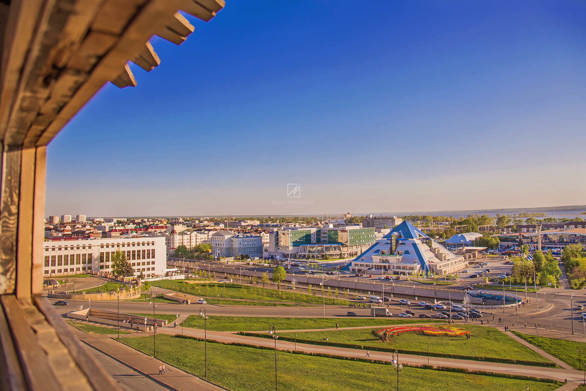 Казань с высоты, смотровая площадка в Казанском Кремле. Виды с Преображенской Башни Казанского Кремля