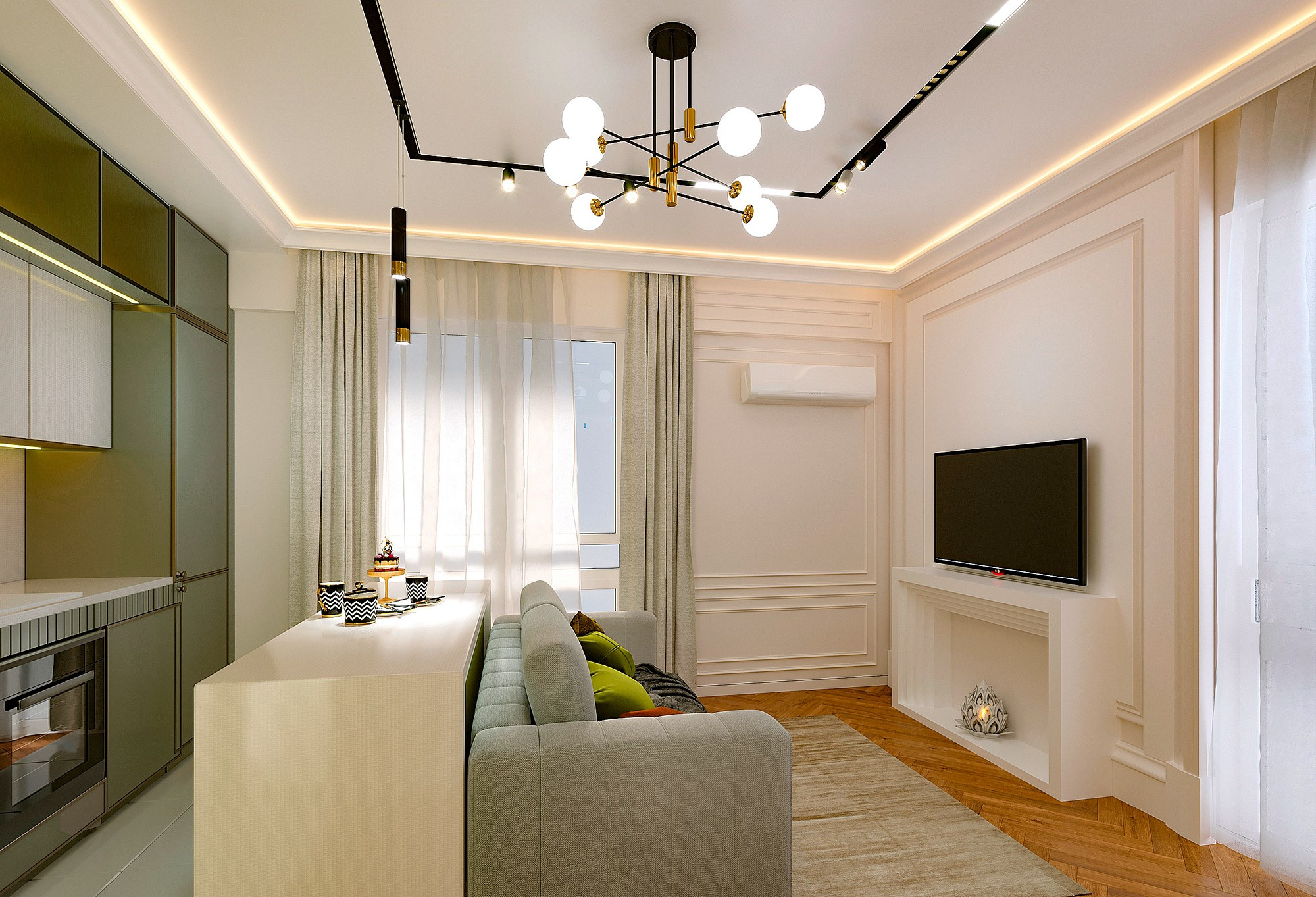 Дизайн-проект квартиры современная классика. Интерьерный дизайнер в Сочи Поплавская Татьяна. Проектирование интерьеров и организация процесса ремонта