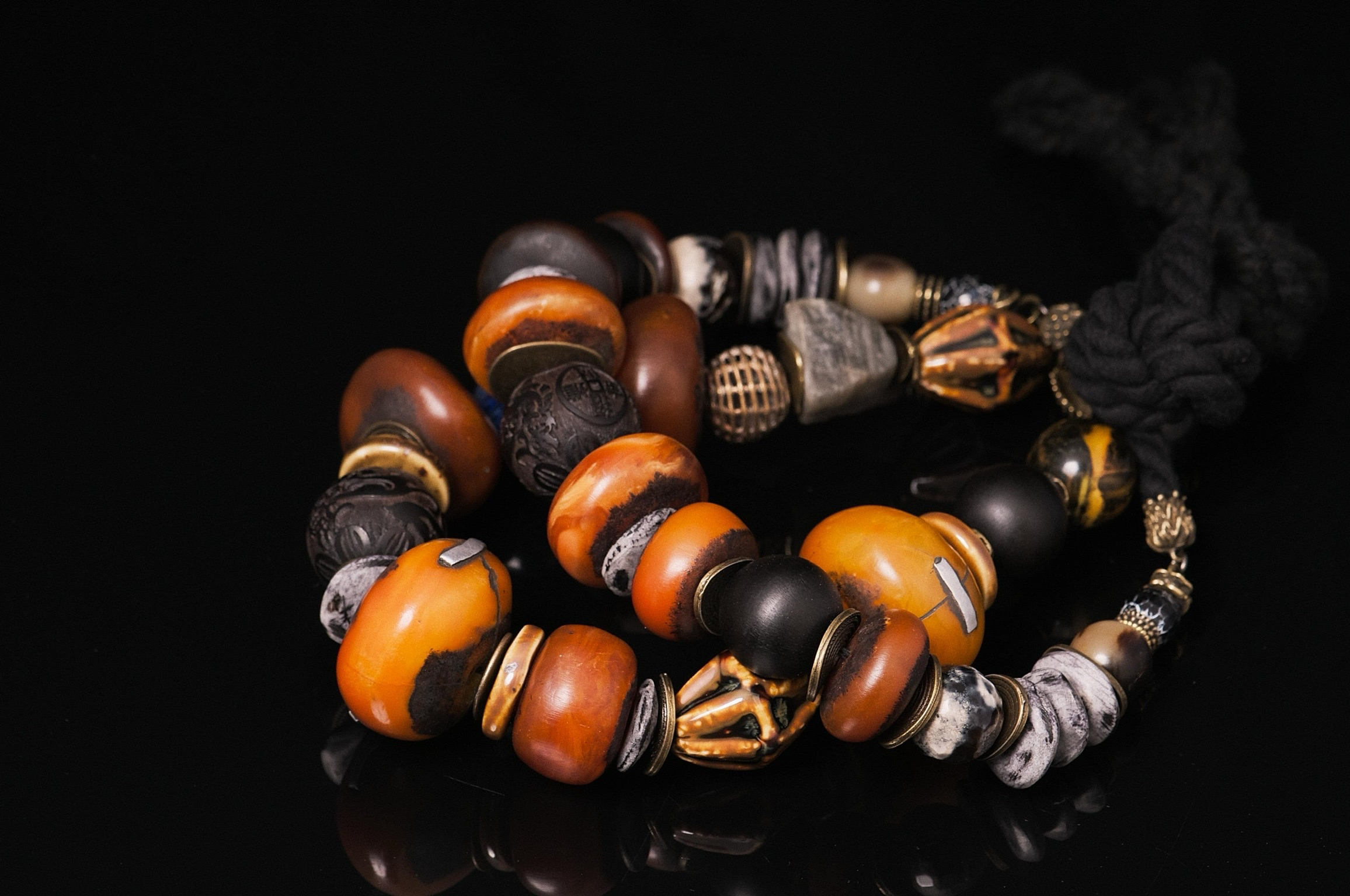 традиционные берберские украшения Марокко серебро коралловые бусины