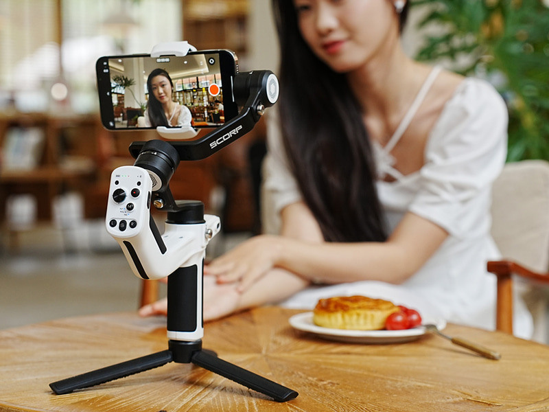 FeiyuTech подвес для смартфона «SCORP-Mini P» с двумя ручками. Фотограф — видеограф в Москве Дмитрий Менделеев