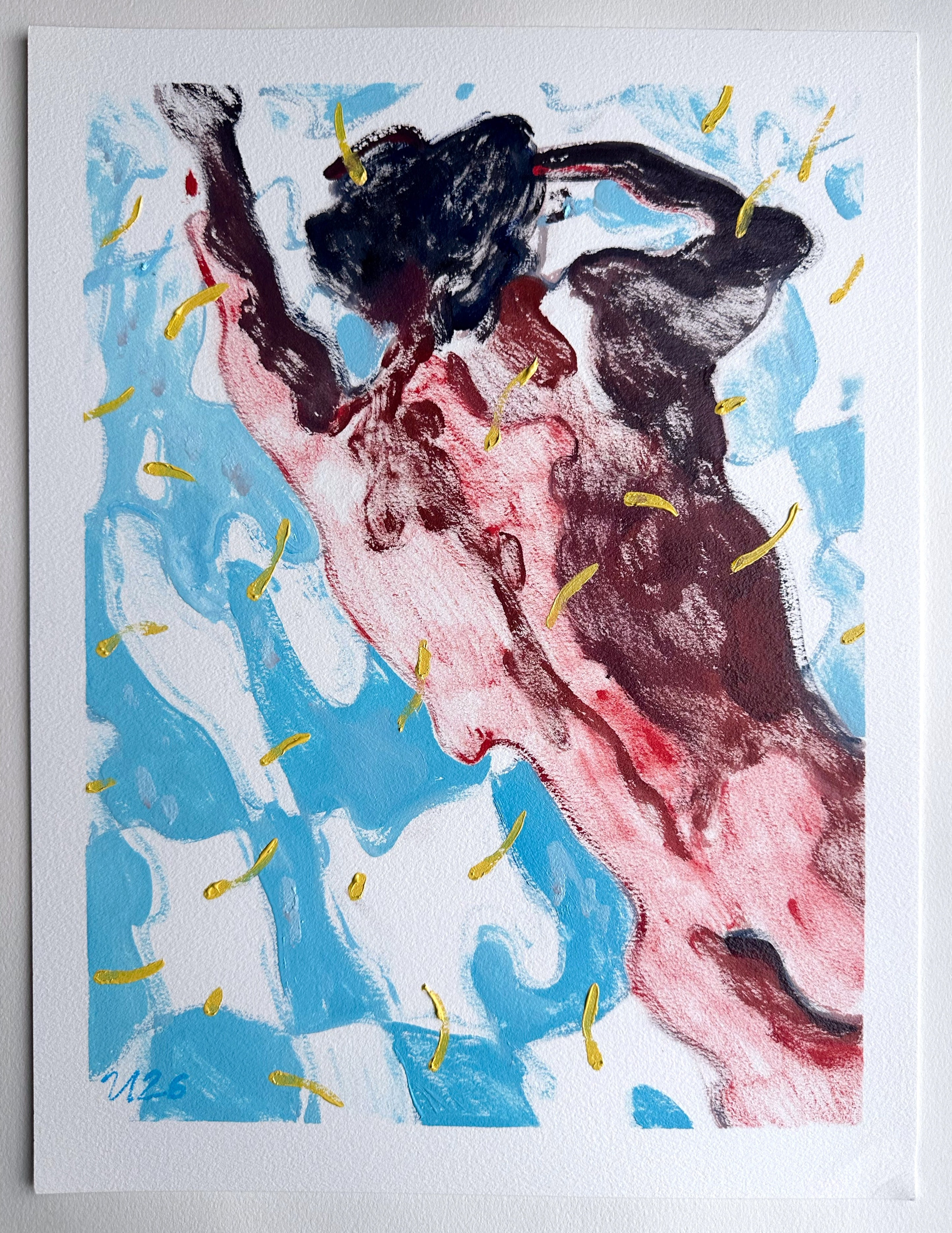 Доступные работы на бумаге (акрил/масло). Визуальный художник Илья Филатов