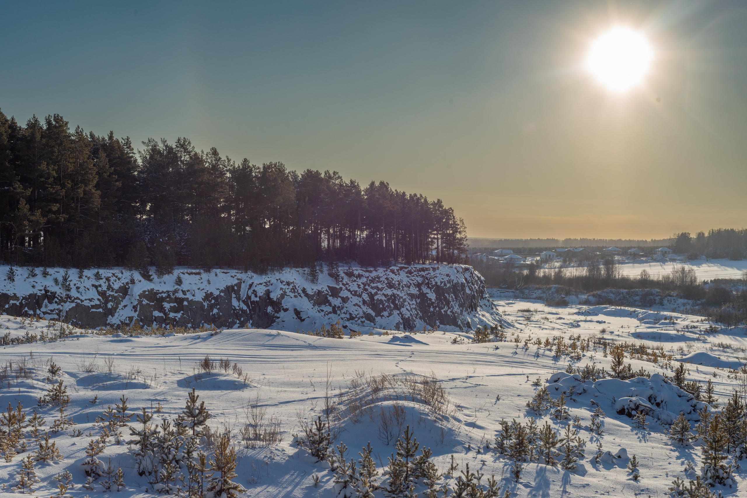 Лень. Домики. Зима. Начинающий фотограф-любитель Евгений Серебряков в Екатеринбурге