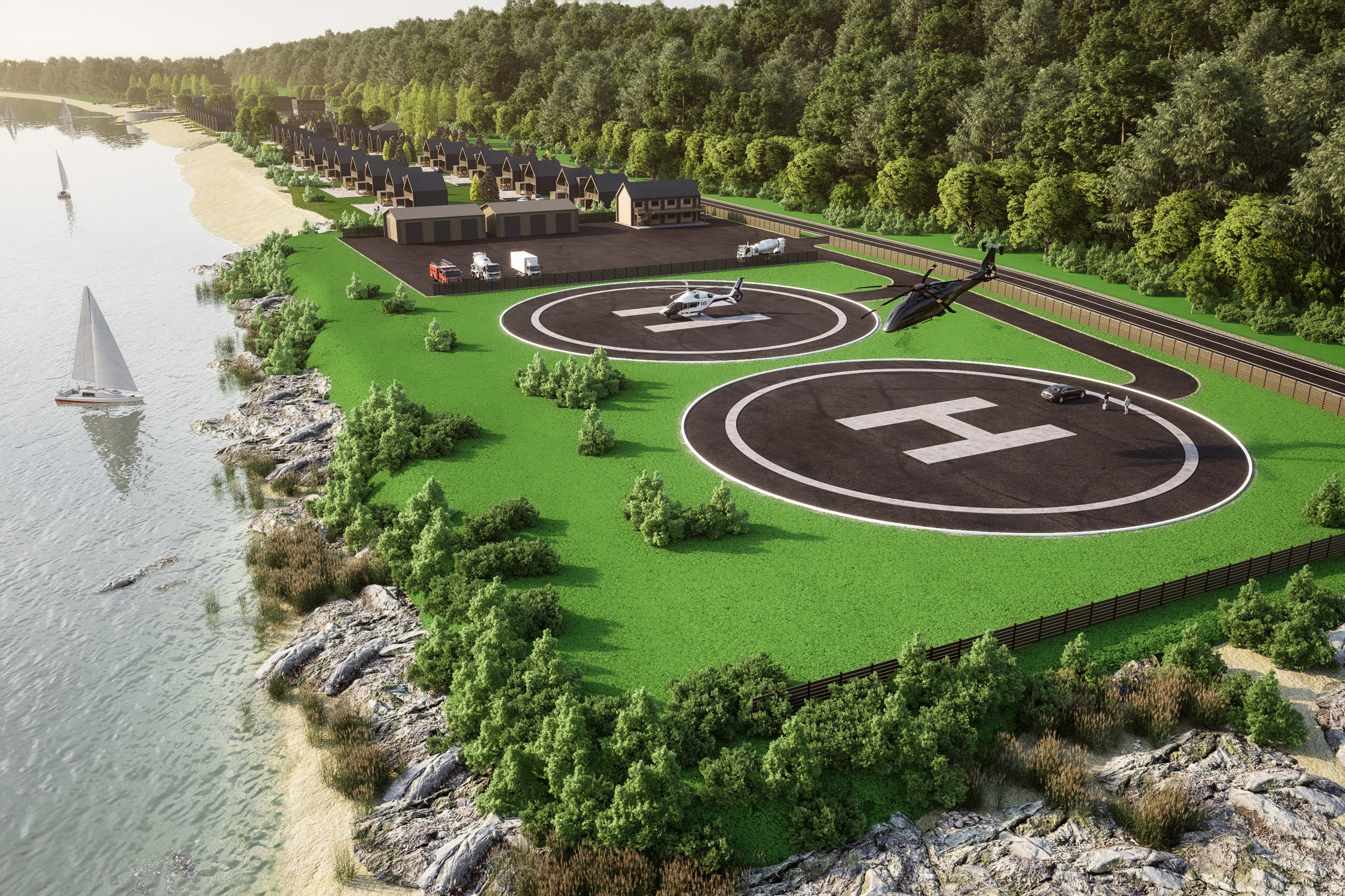 Озеро Буссе. Вариант 2. Архитектурно-дизайнерское бюро ROOMS