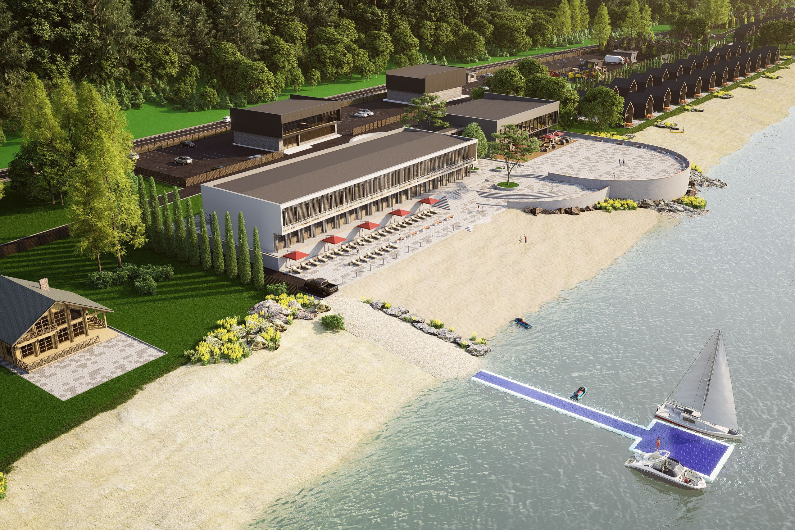 Озеро Буссе. Вариант 2. Архитектурно-дизайнерское бюро ROOMS