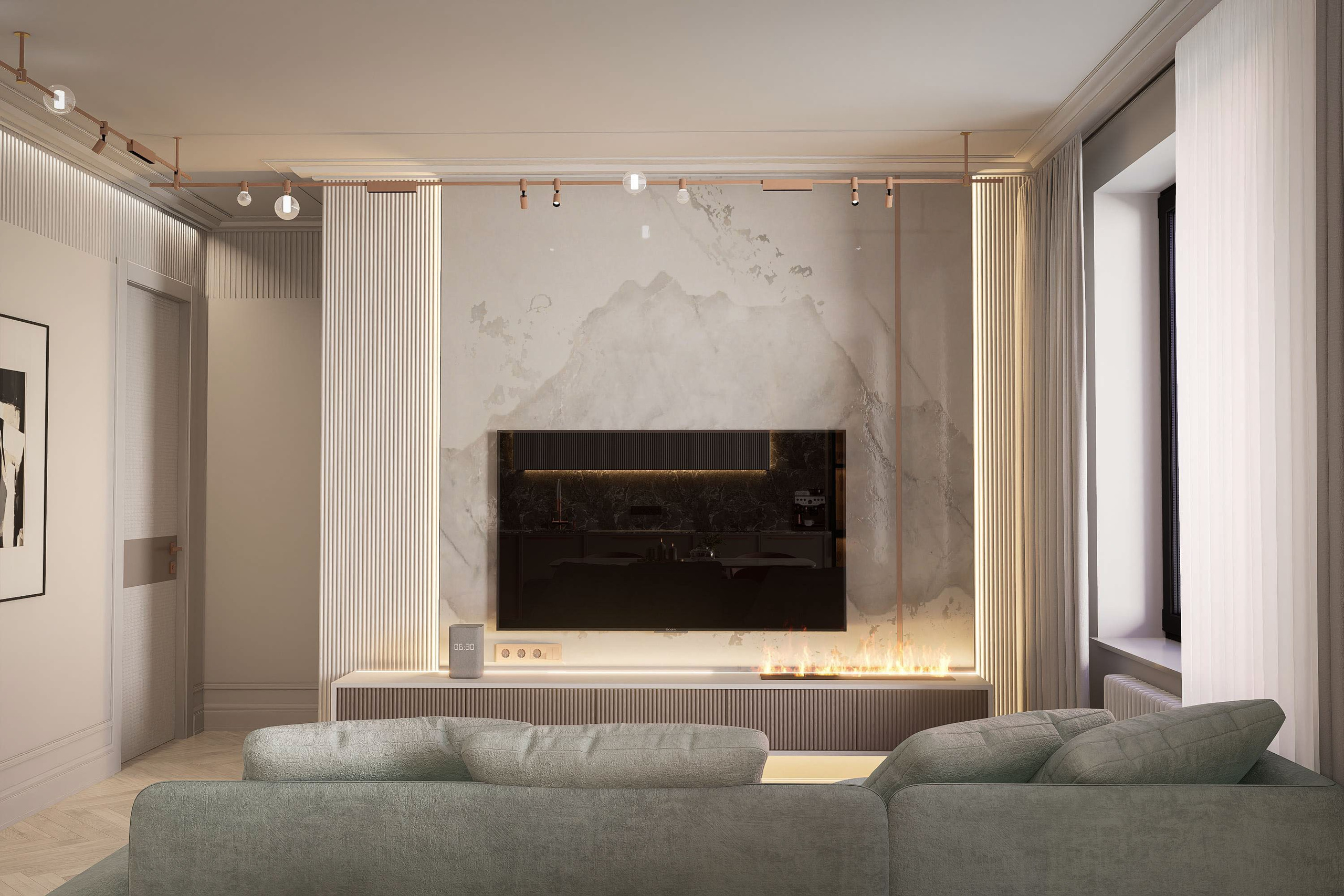 Квартира ЖК Дежнев-4. Архитектурно-дизайнерское бюро ROOMS