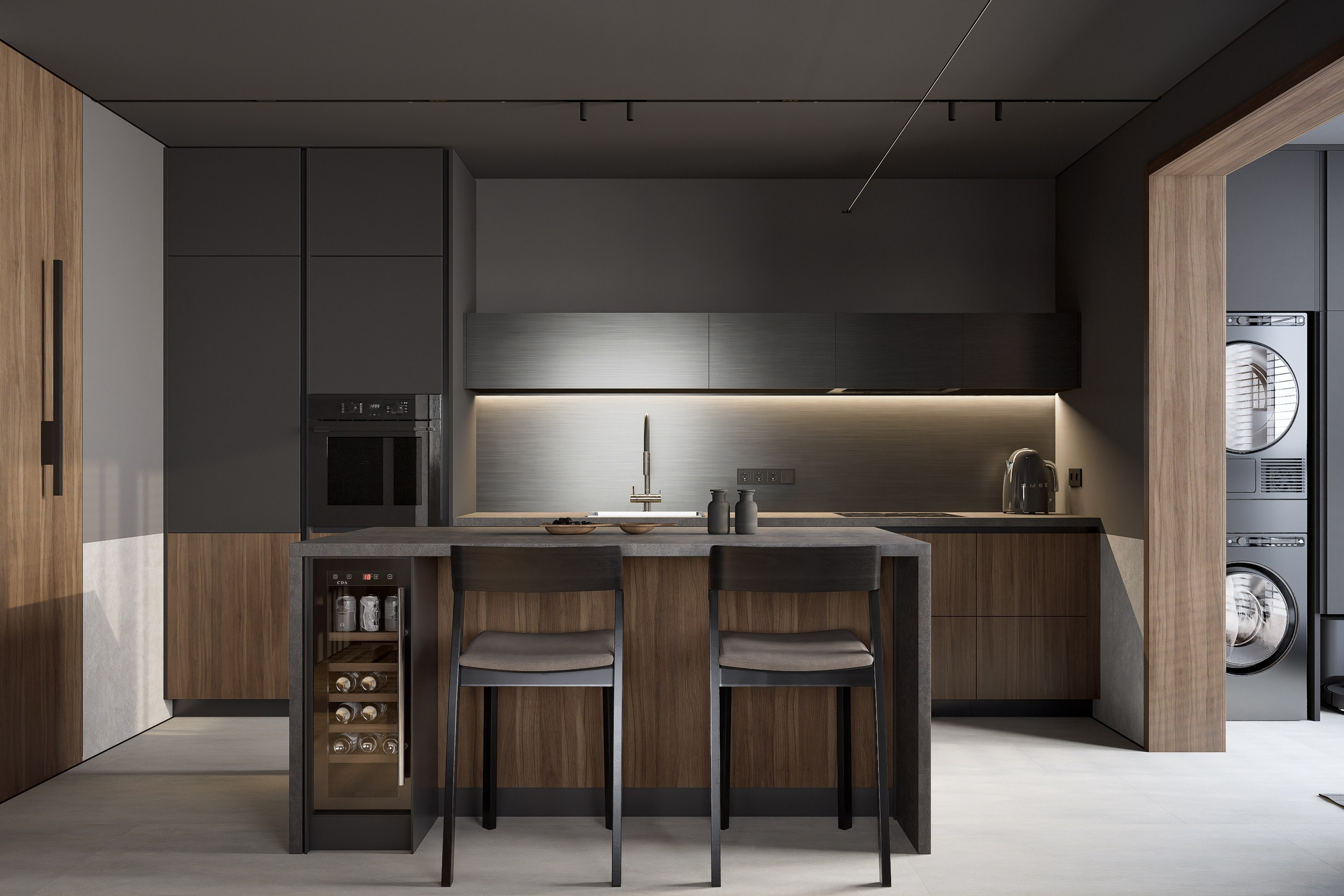 Квартира ЖК Полюса ЮГ 146. Архитектурно-дизайнерское бюро ROOMS