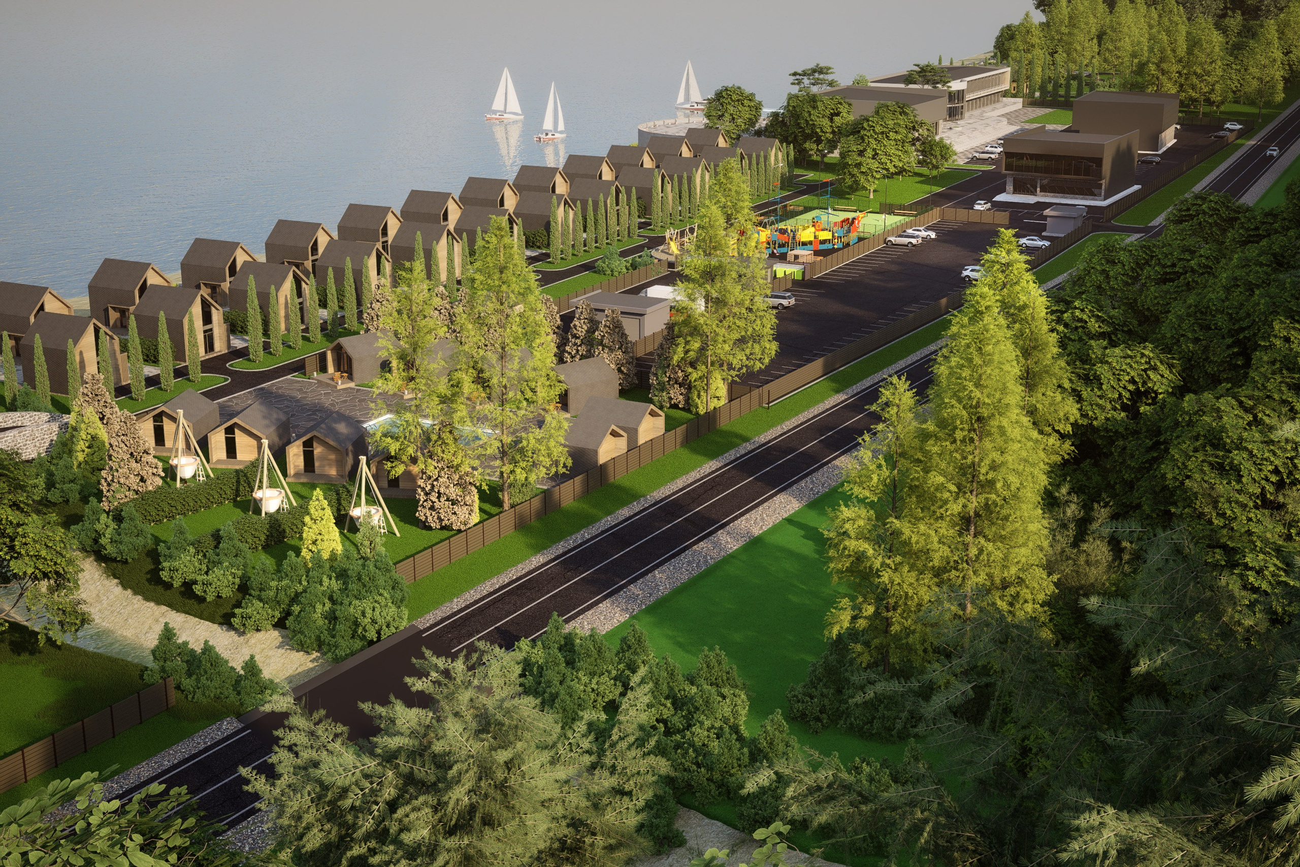 Озеро Буссе. Вариант 2. Архитектурно-дизайнерское бюро ROOMS