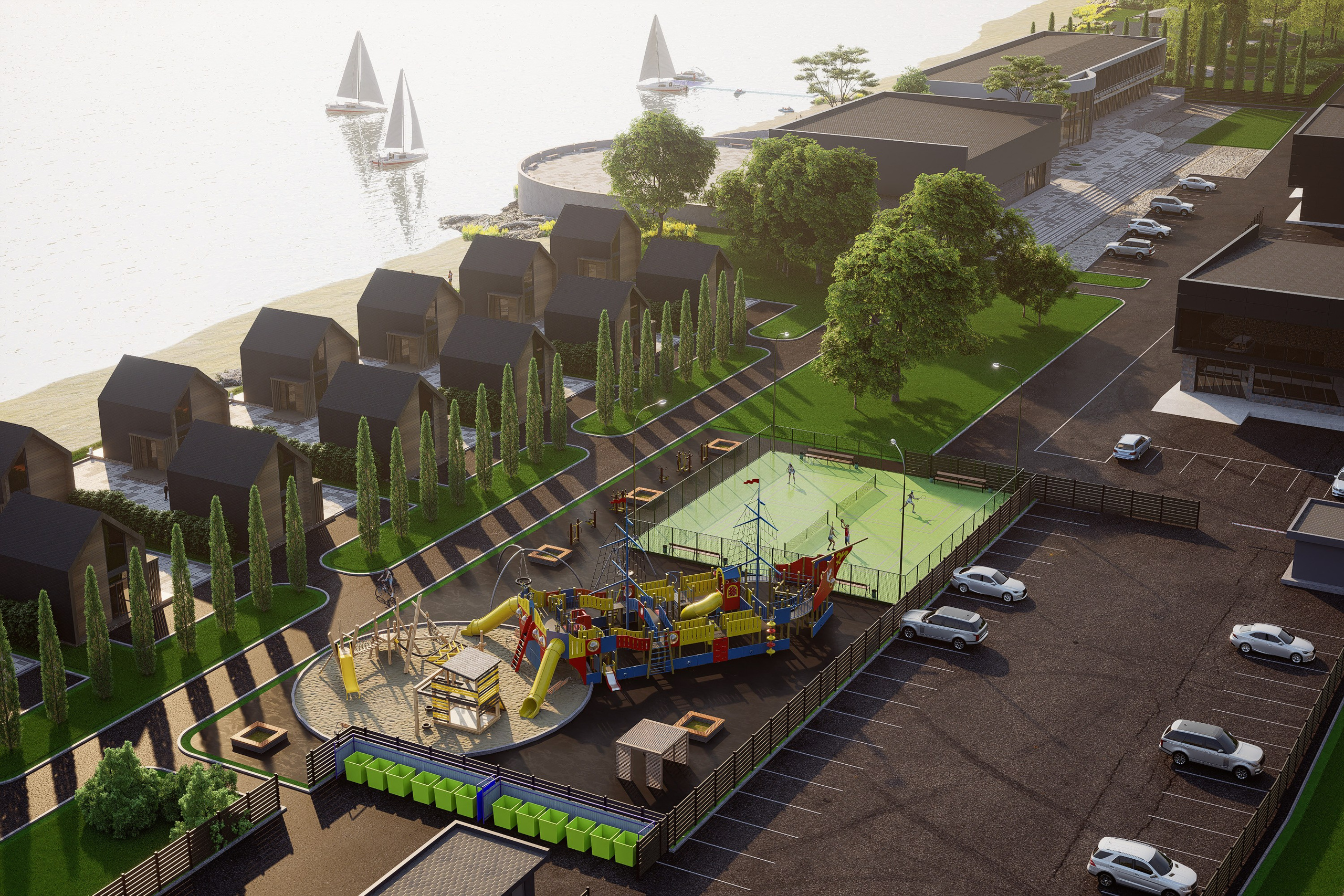 Озеро Буссе. Вариант 2. Архитектурно-дизайнерское бюро ROOMS